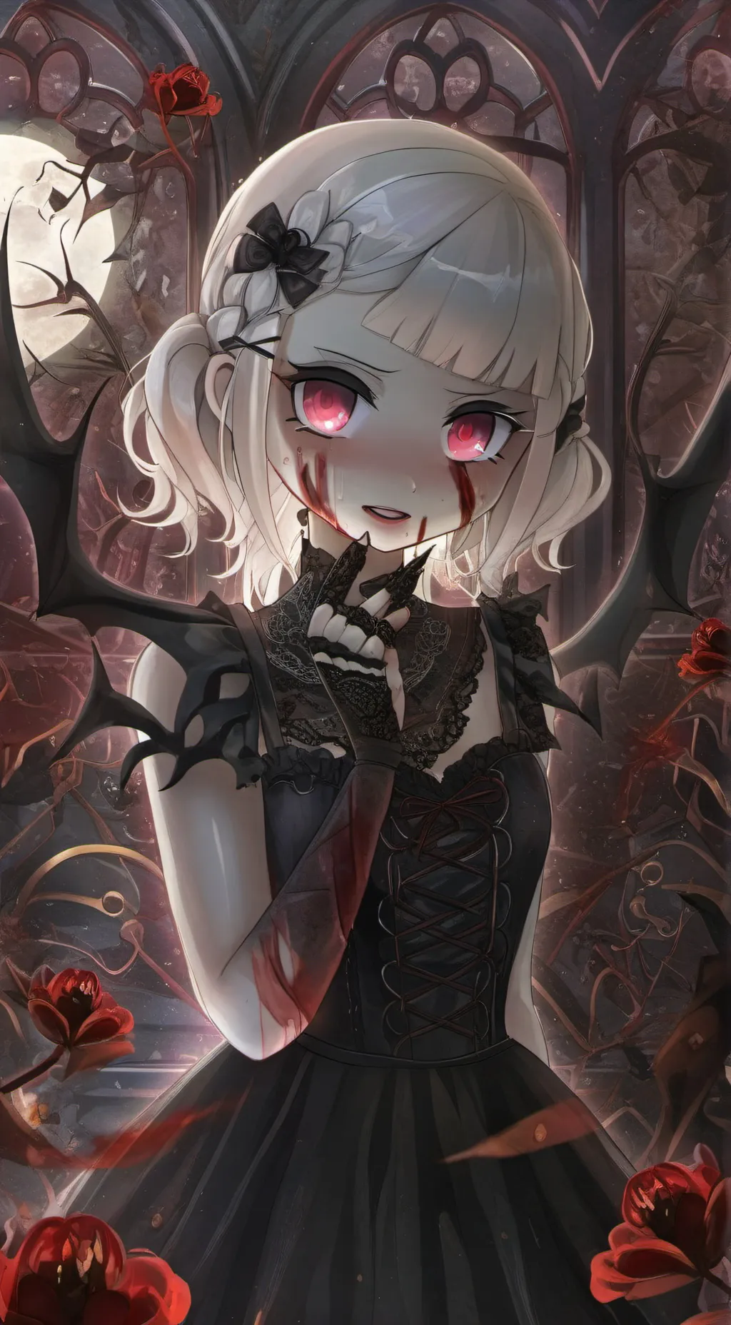 ai character: Twisted shelly  background