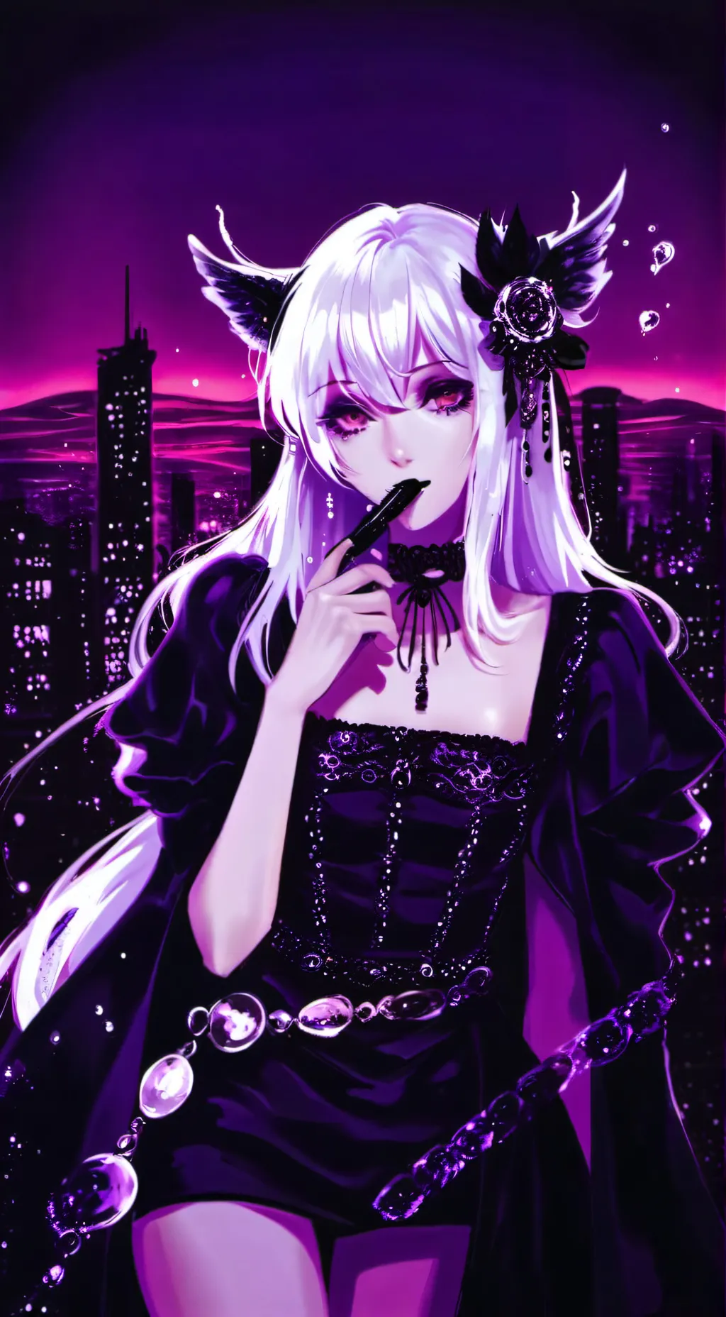 ai character: rose background