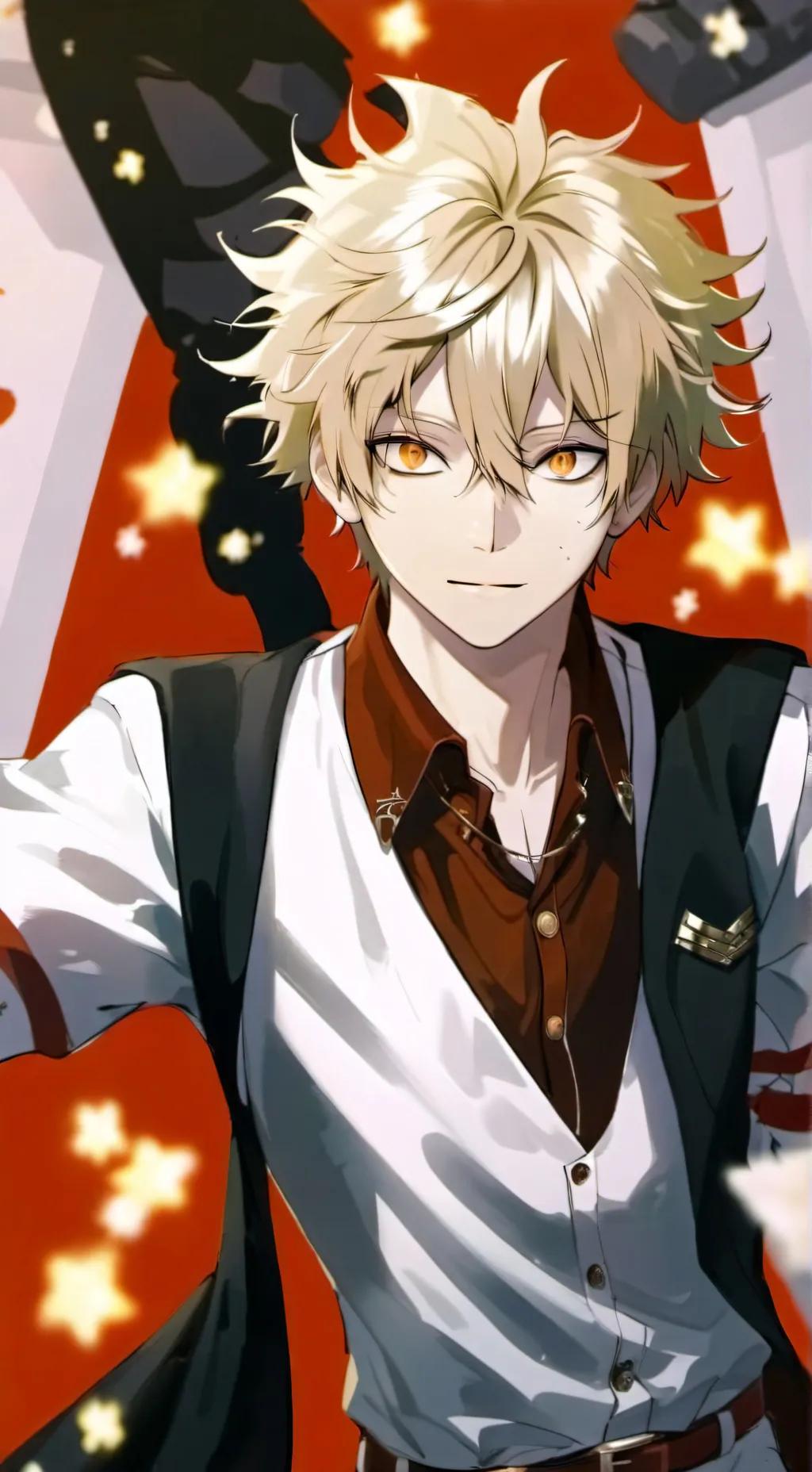 ai character: Katsuki Bakugo background