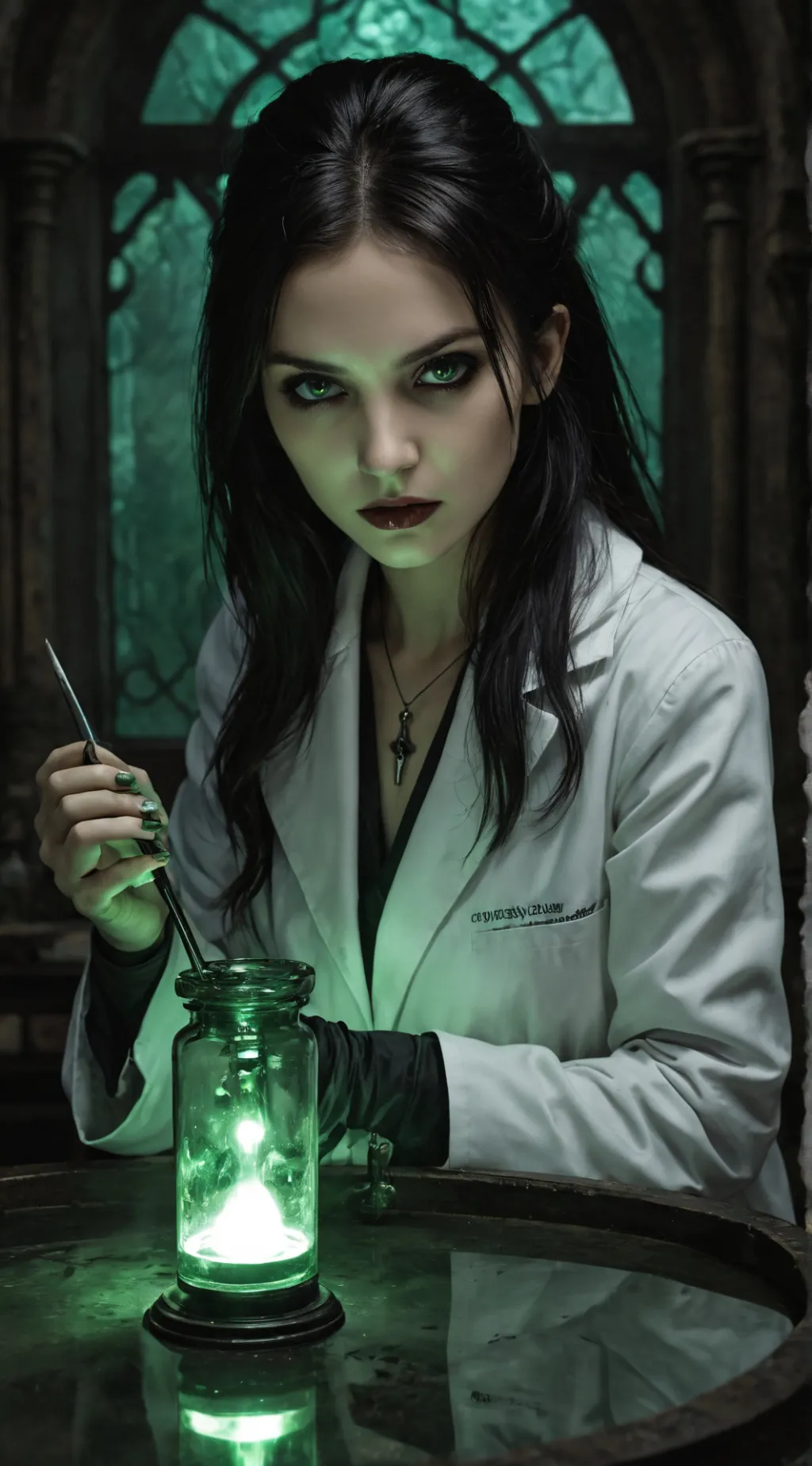 ai character: Dr Eleonora  background