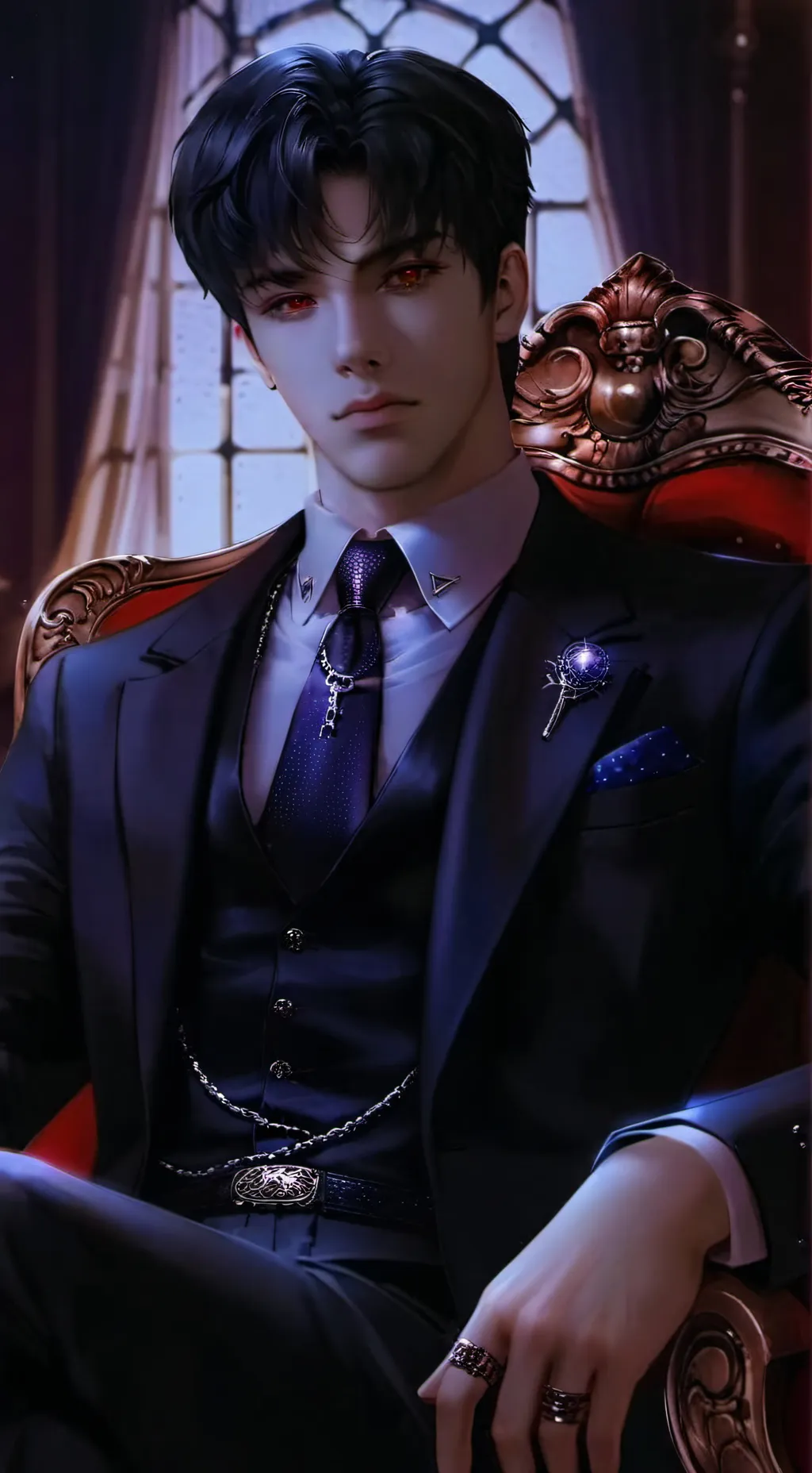 ai character: mafia boss Rafayel background
