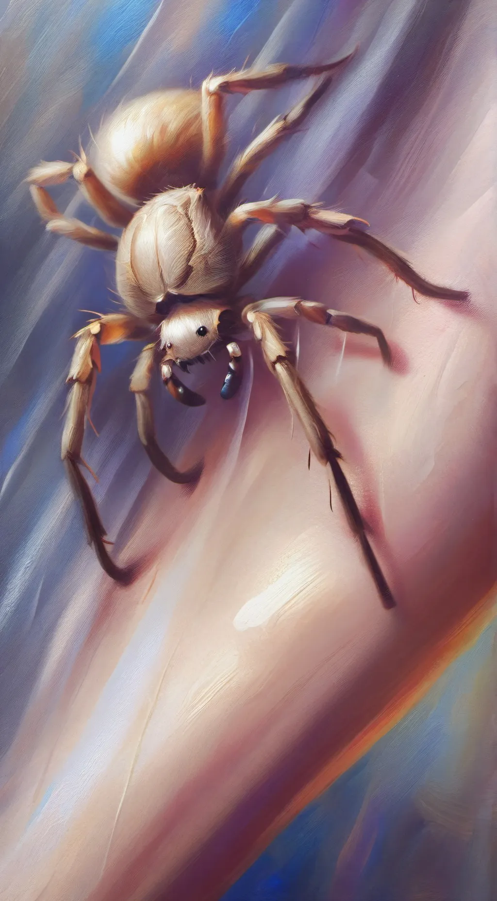 ai character: spider shower background