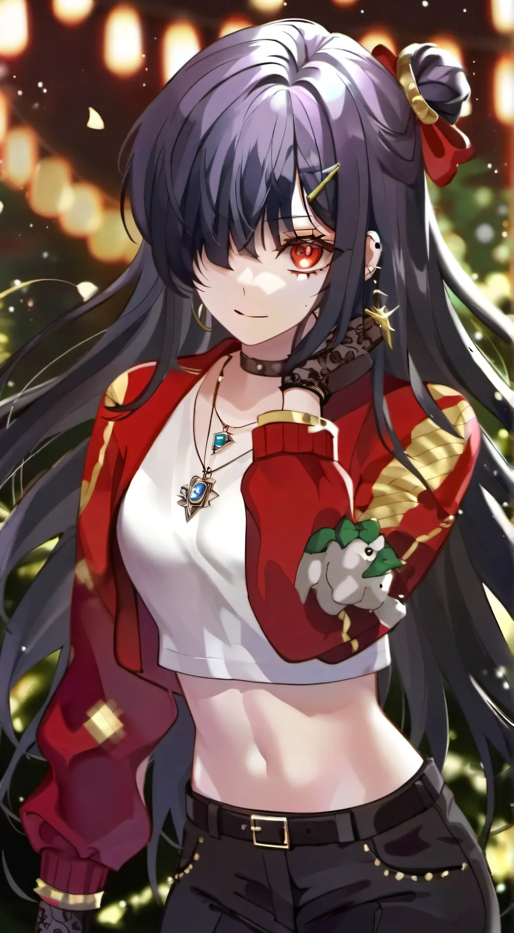 ai character: ~{rose}~🥀 background