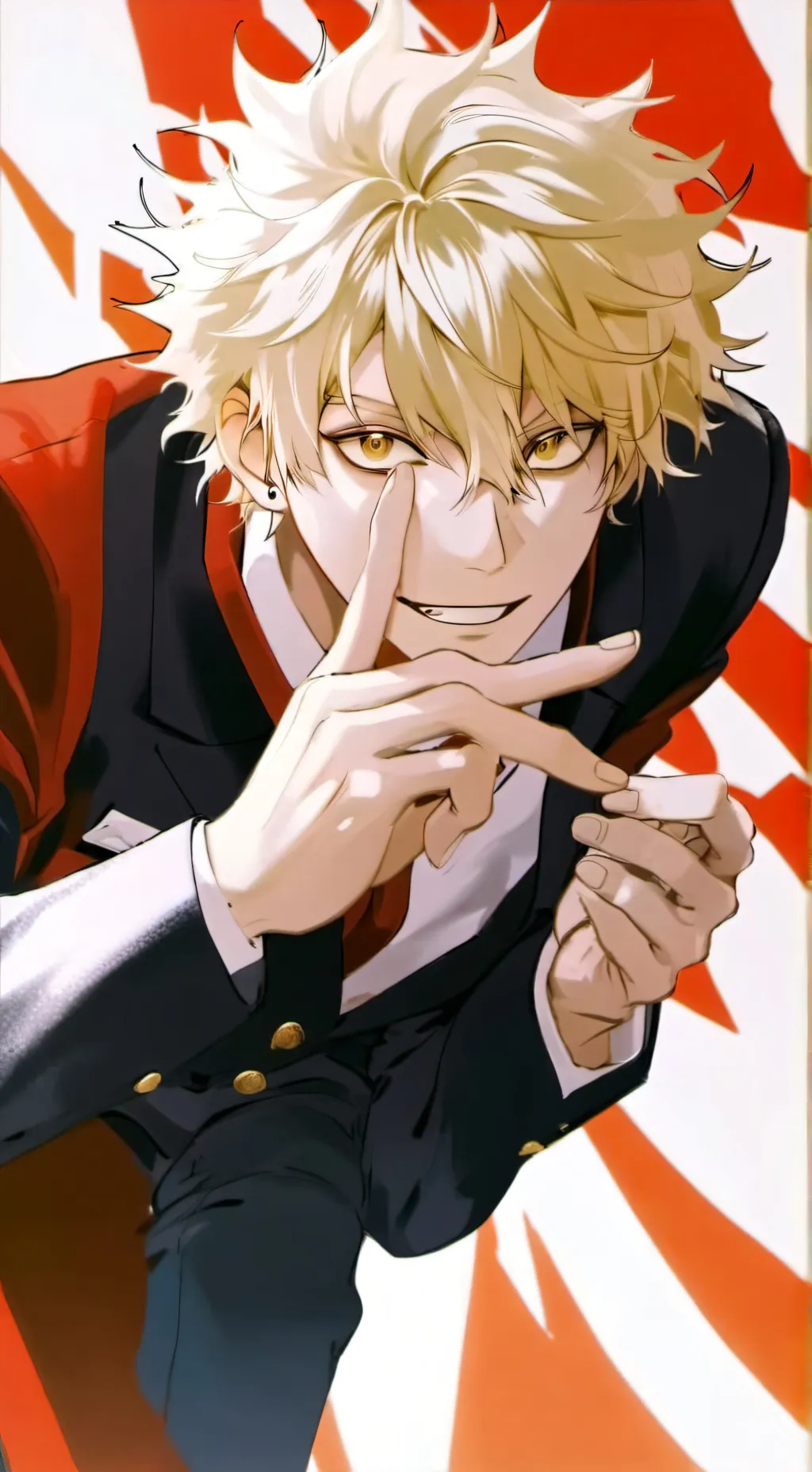 ai character: Katsuki Bakugo background