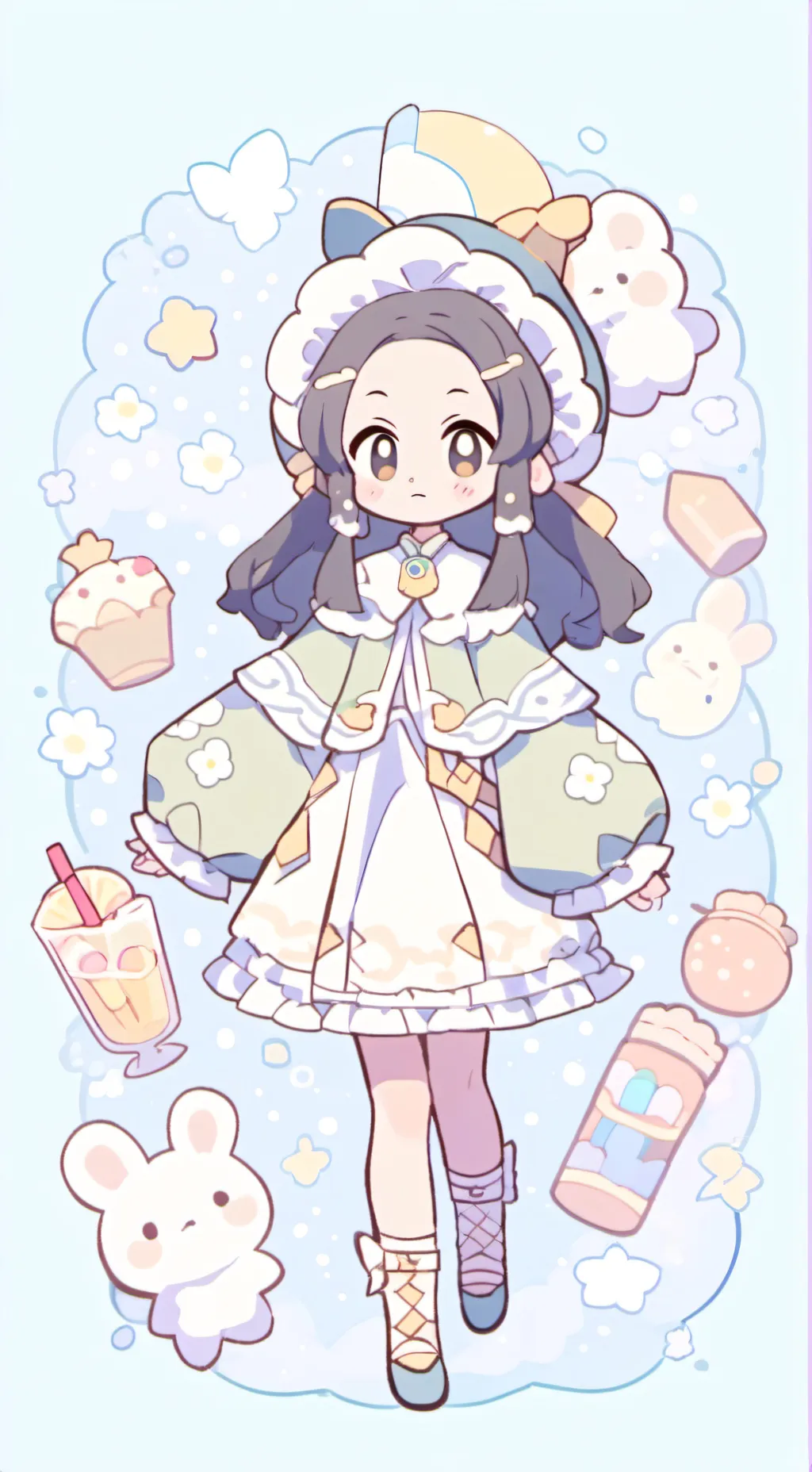 ai character: mha béquilles  background