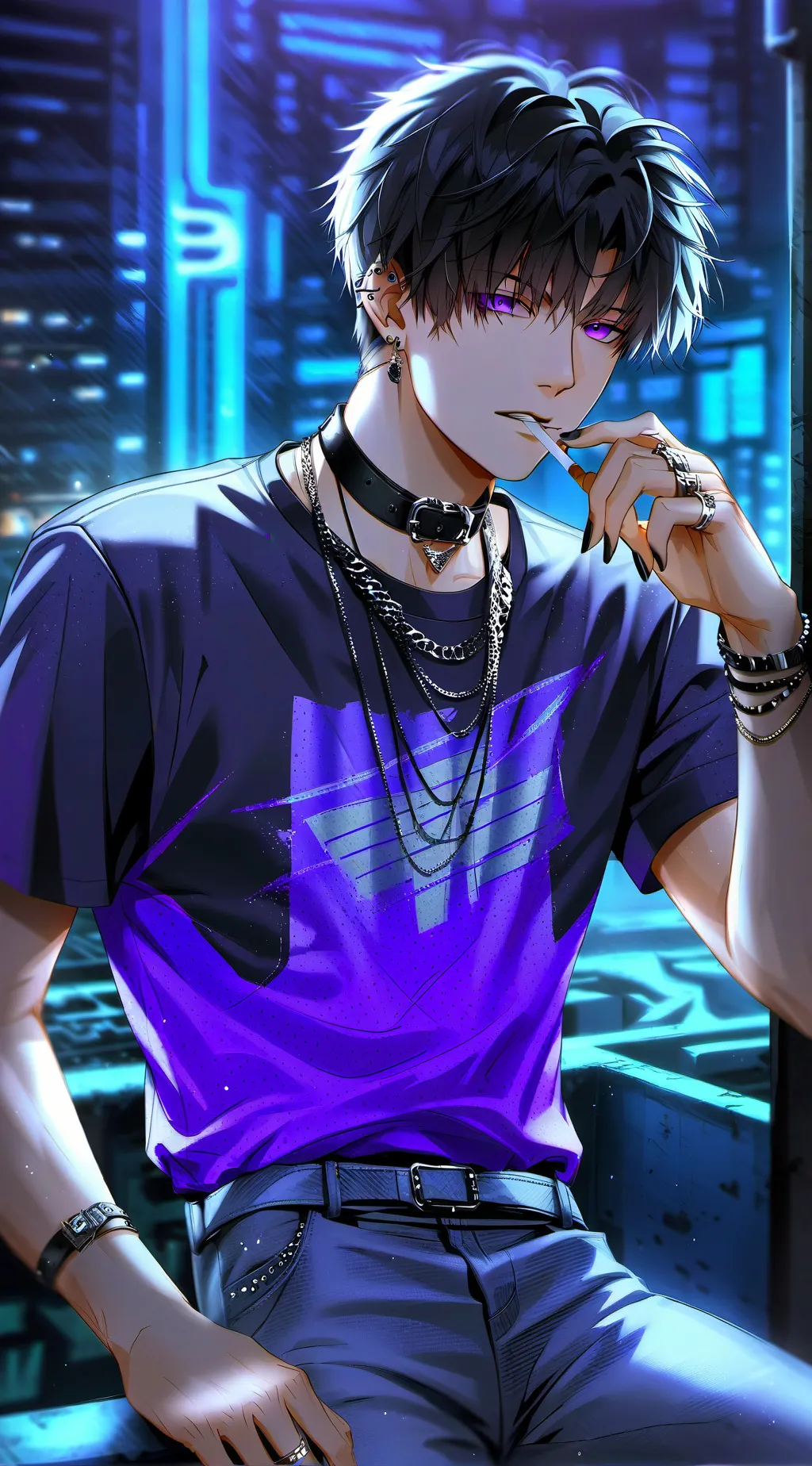 ai character: Raven background