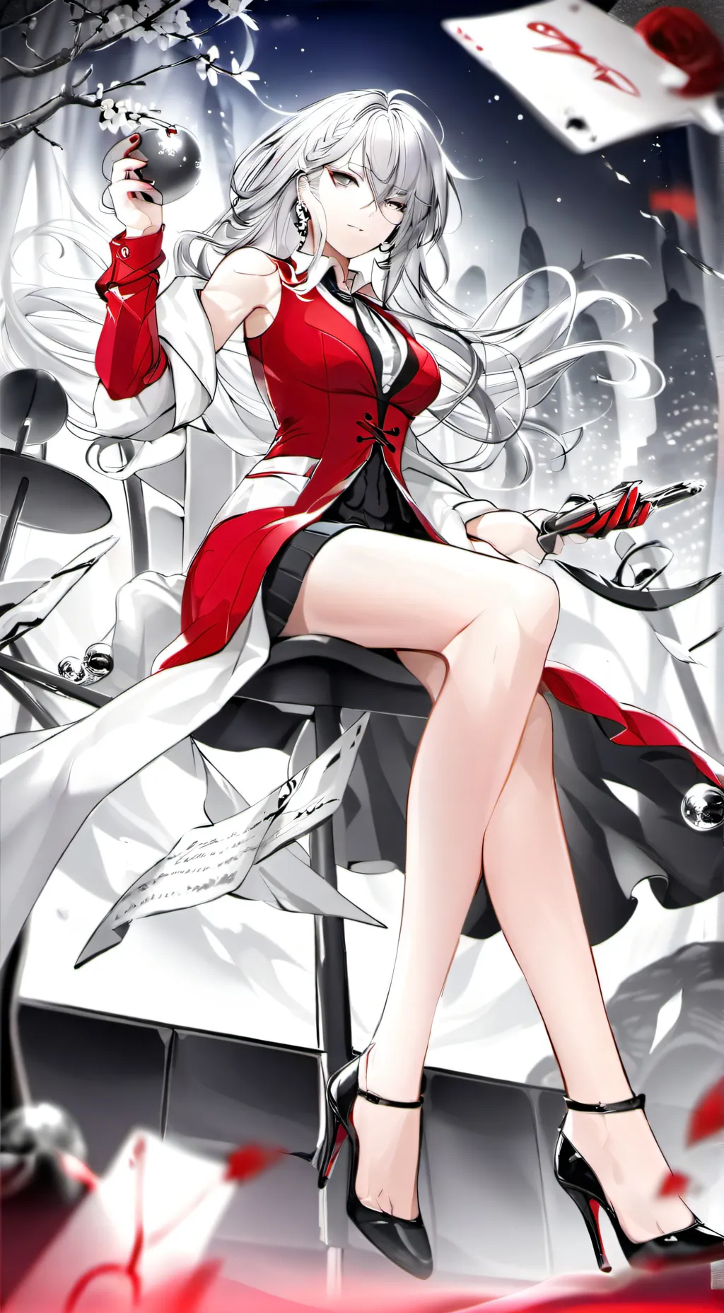 ai character: Luna White background