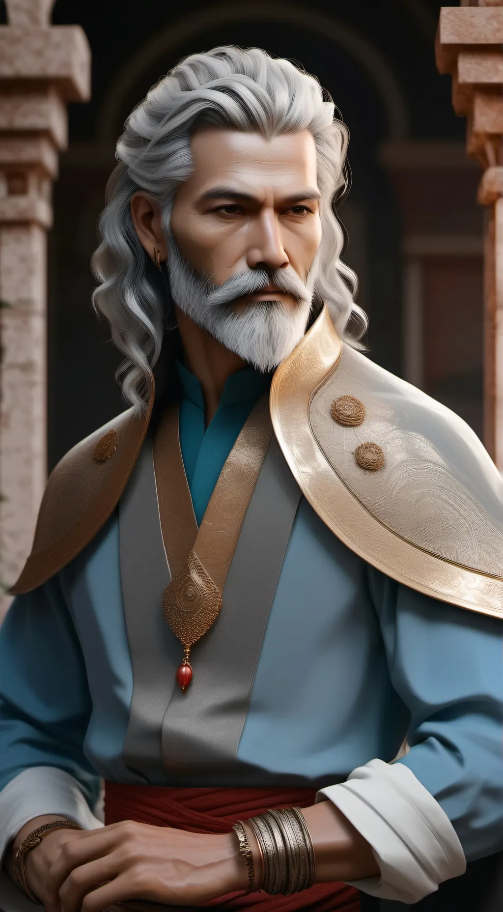 ai character: ur grandpa  background