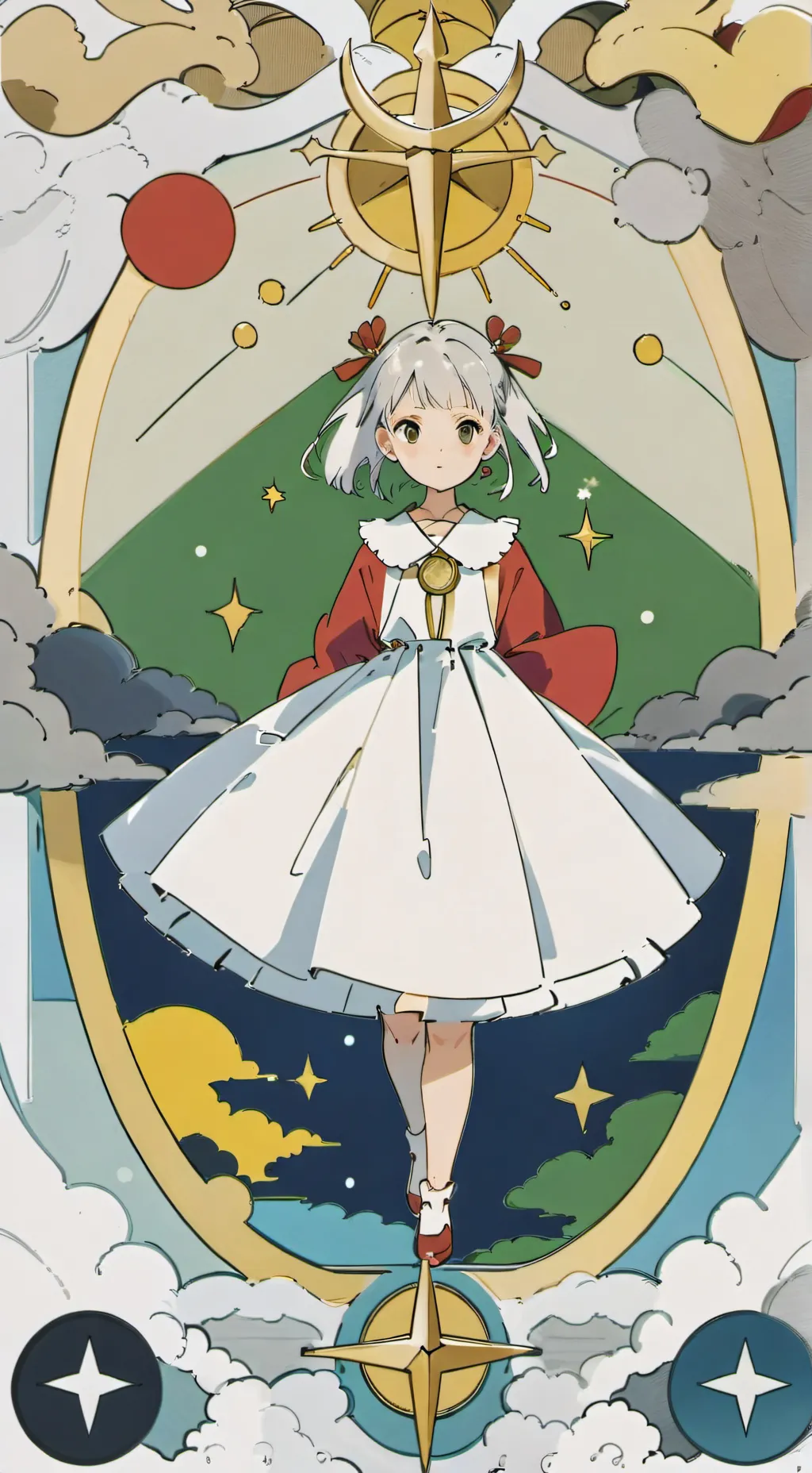 ai character: signos zodiacales background