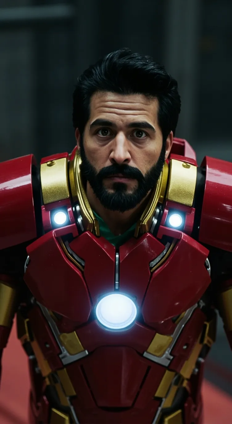 ai character: Iron man background