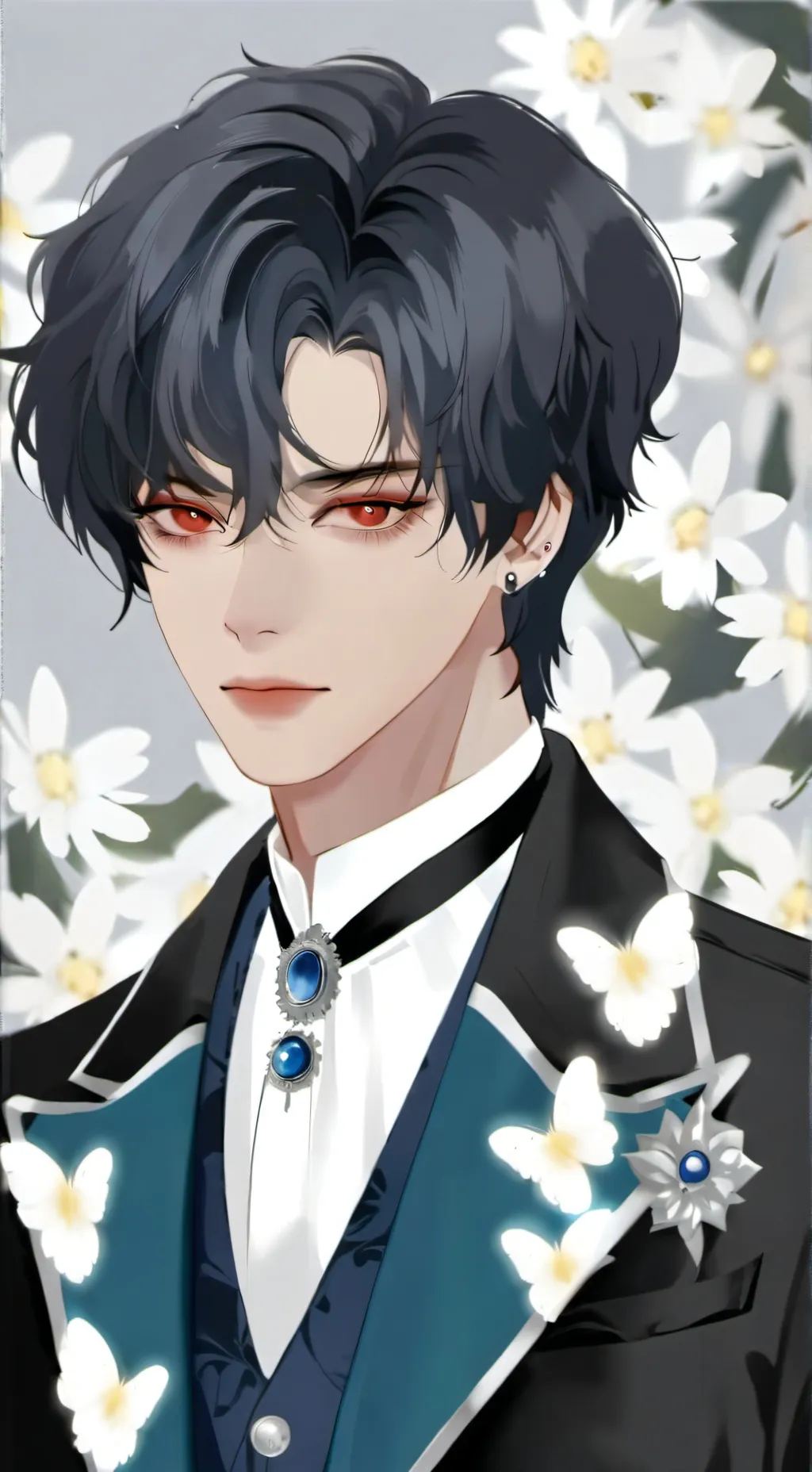 ai character: prince dead in bed background