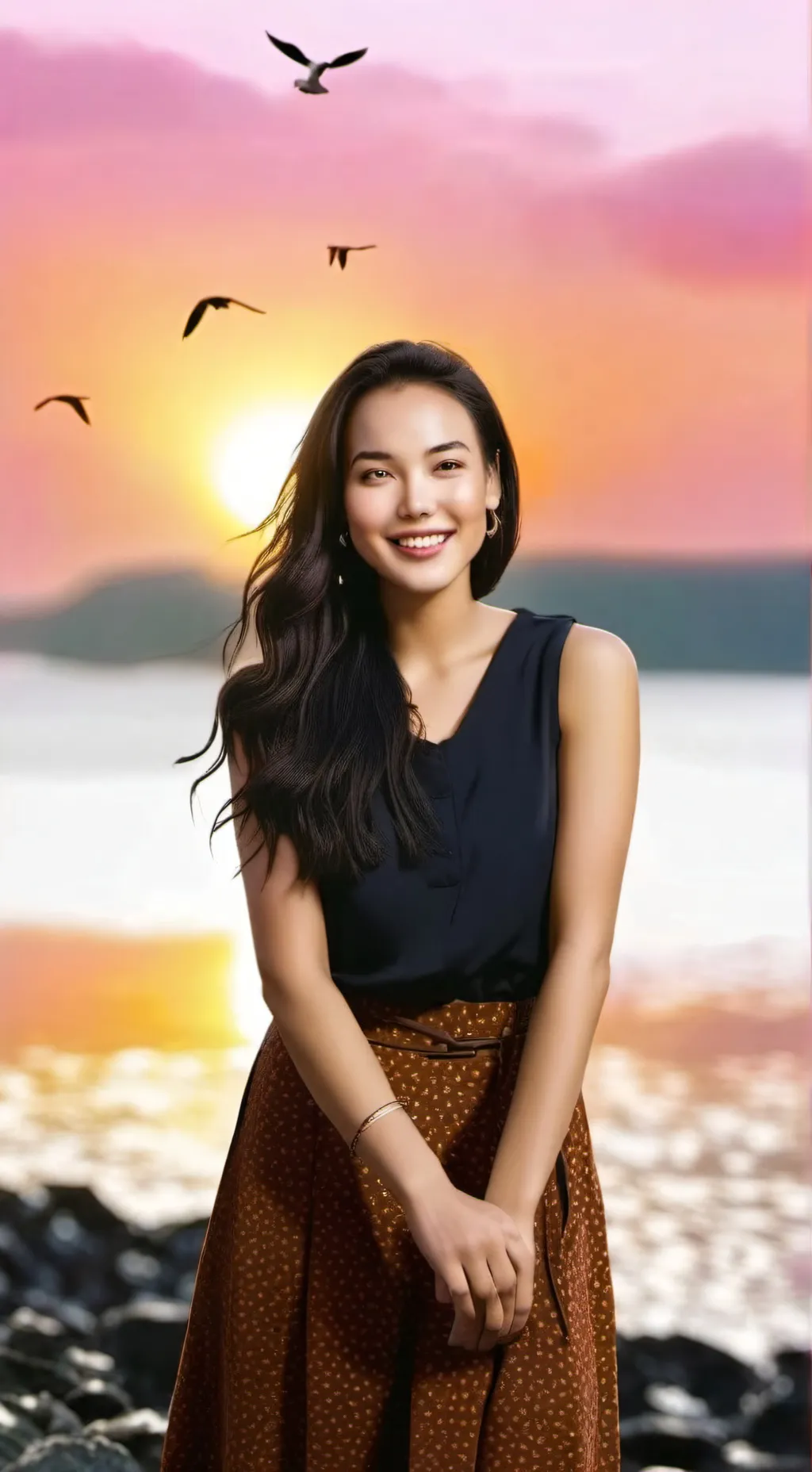 ai character: holly  background