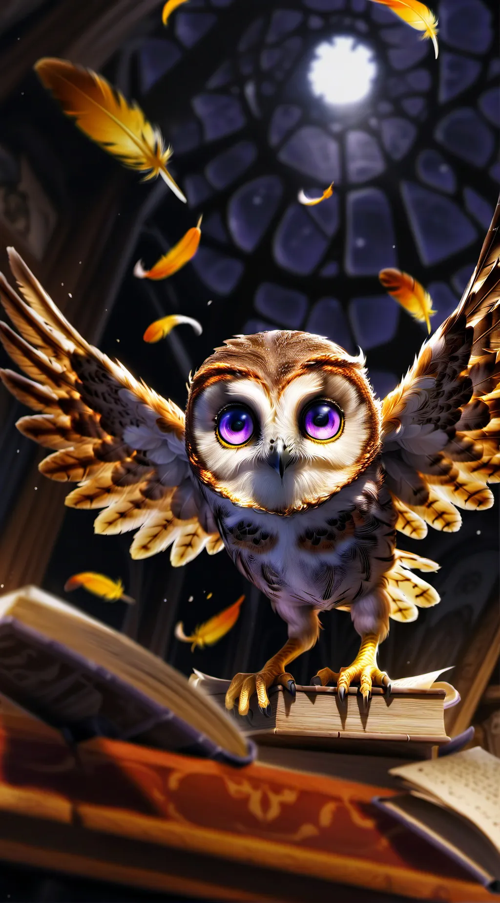 ai character: Featherz background
