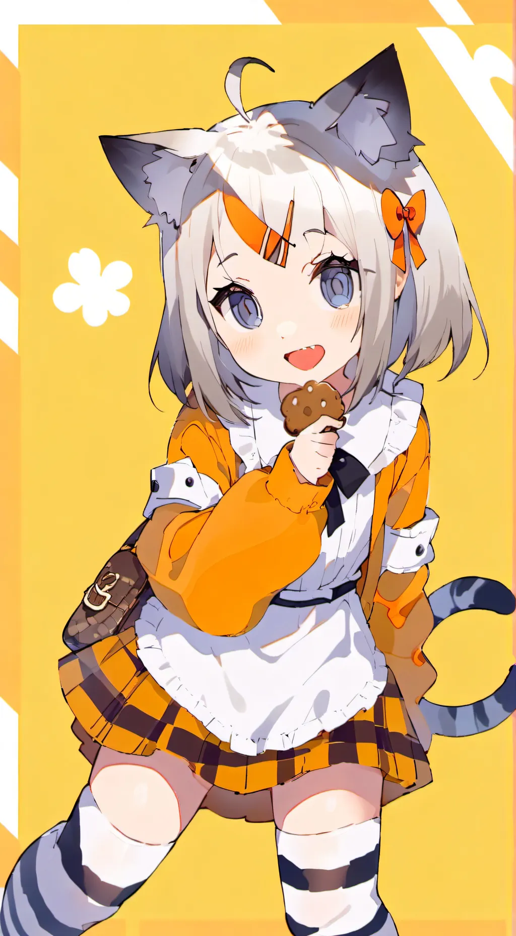 ai character: Zebra Kitten Spirit background