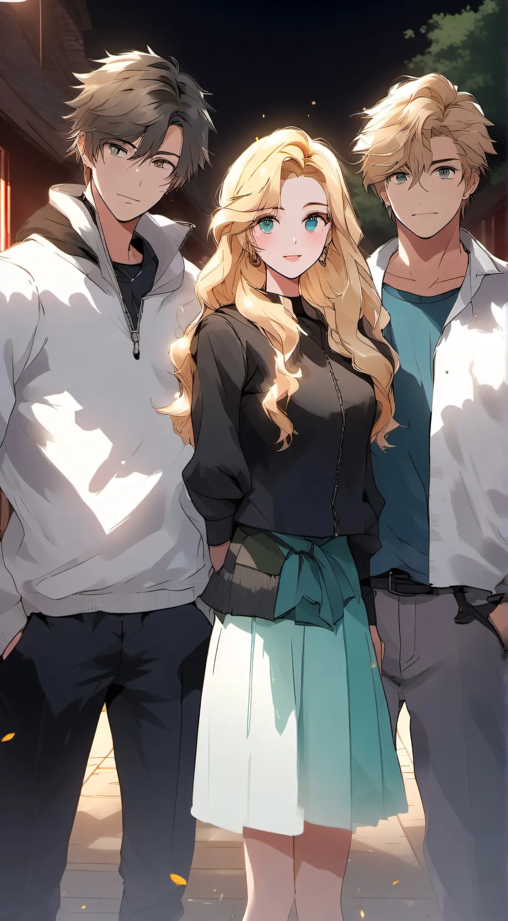 ai character: Lilly, James, Jake background