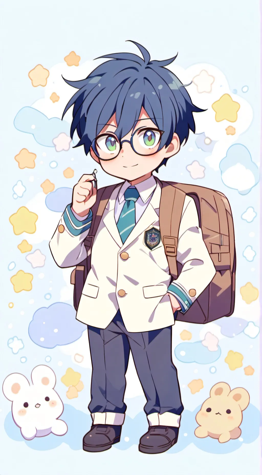 ai character: mha ur iida background