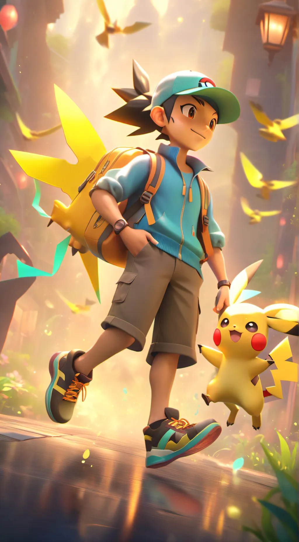 ai character: POKÉMON GO fan background