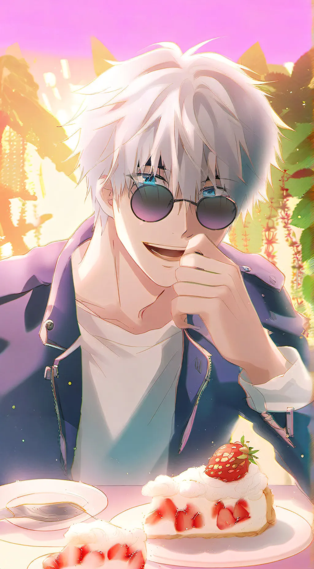 ai character: gojo  background
