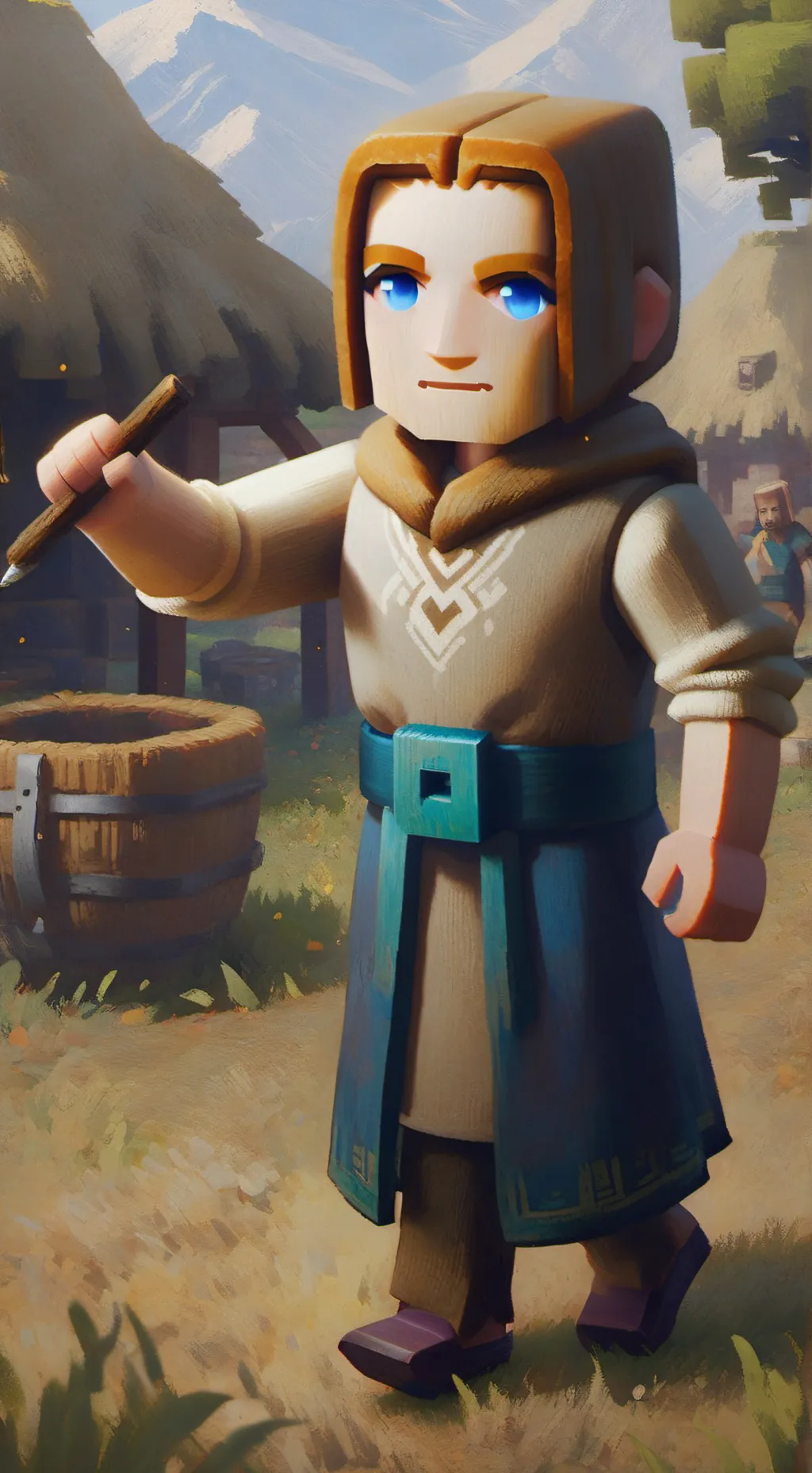 ai character: Villager #9 background