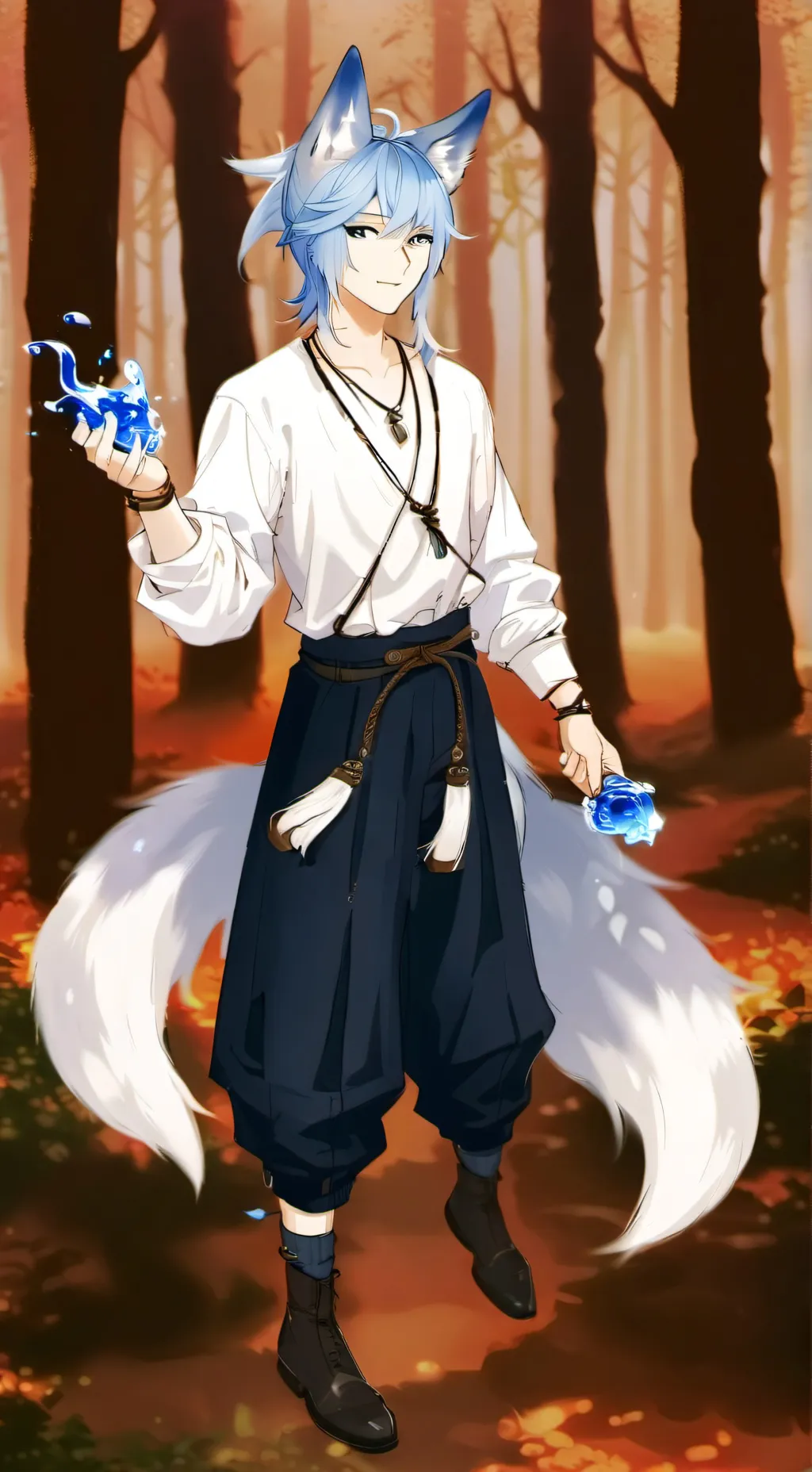 ai character: Wave 🌊  background