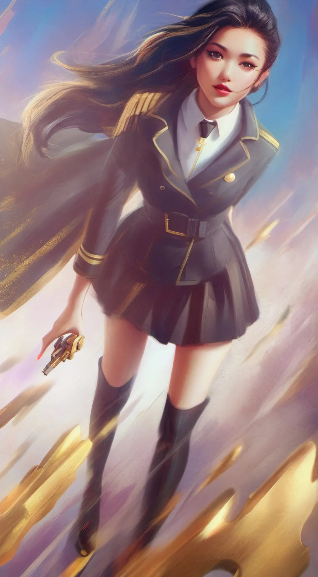 ai character: Aether  background