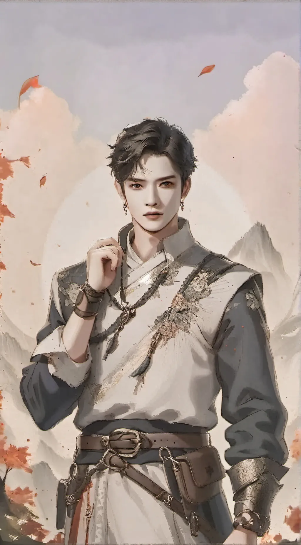 ai character: 교장 선생님.  background