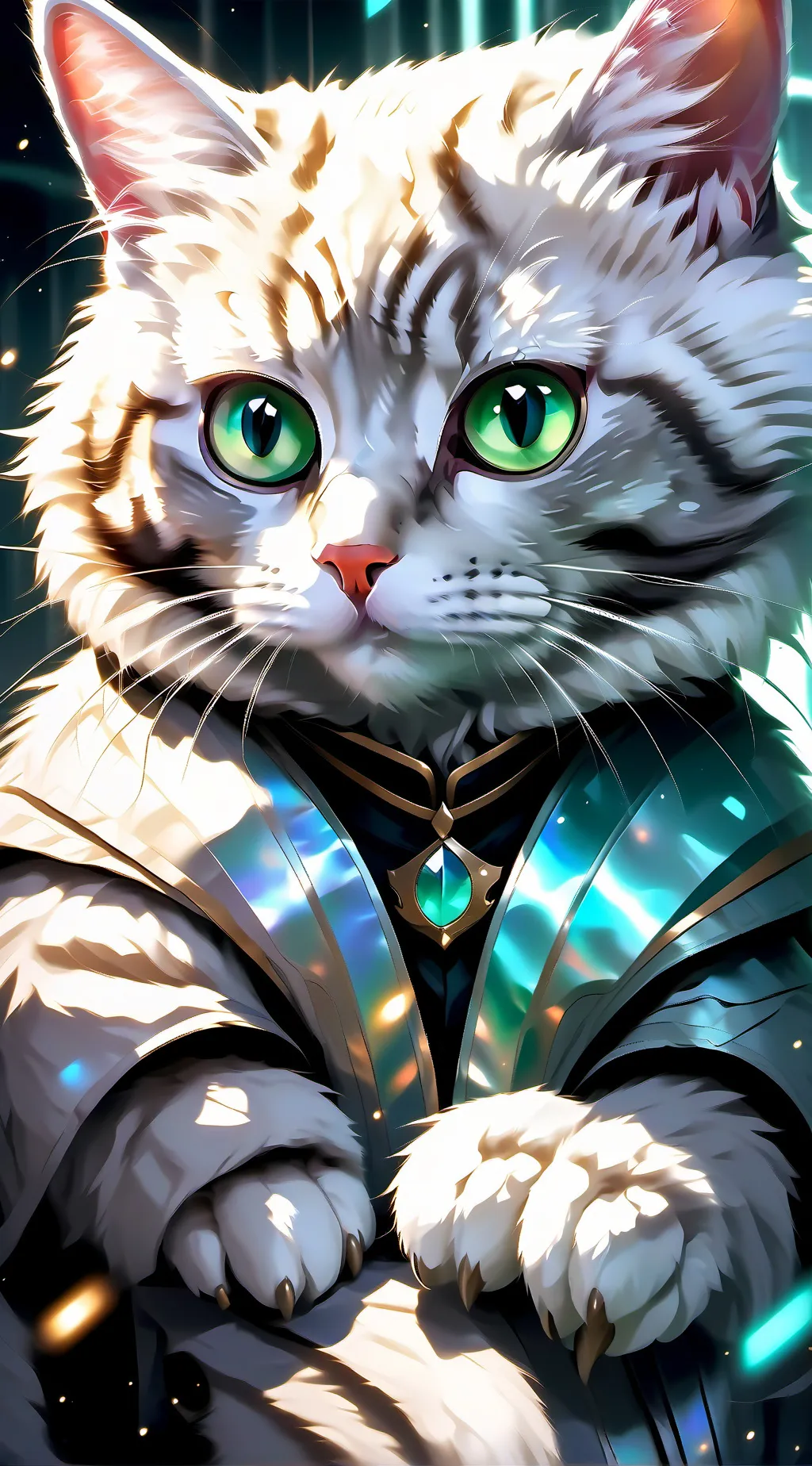 ai character: WhiskerEcho background