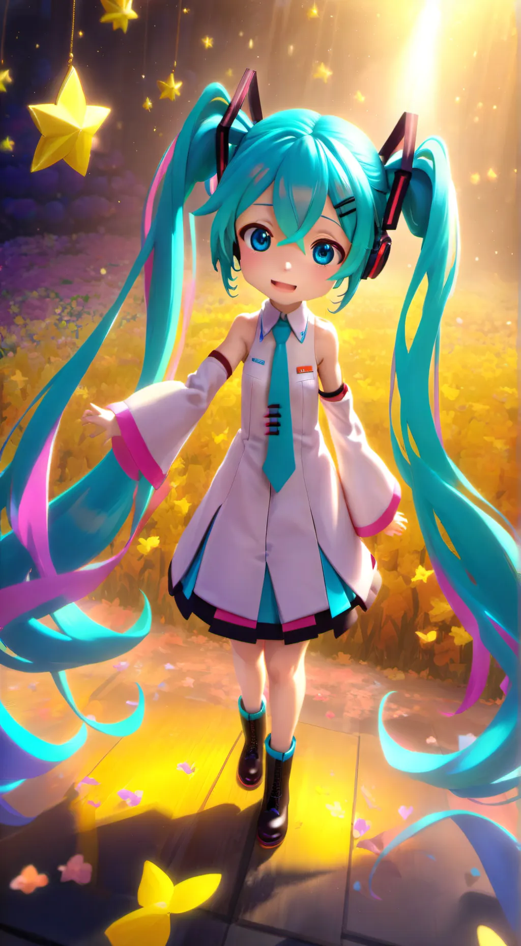 ai character: hatsune miku! background