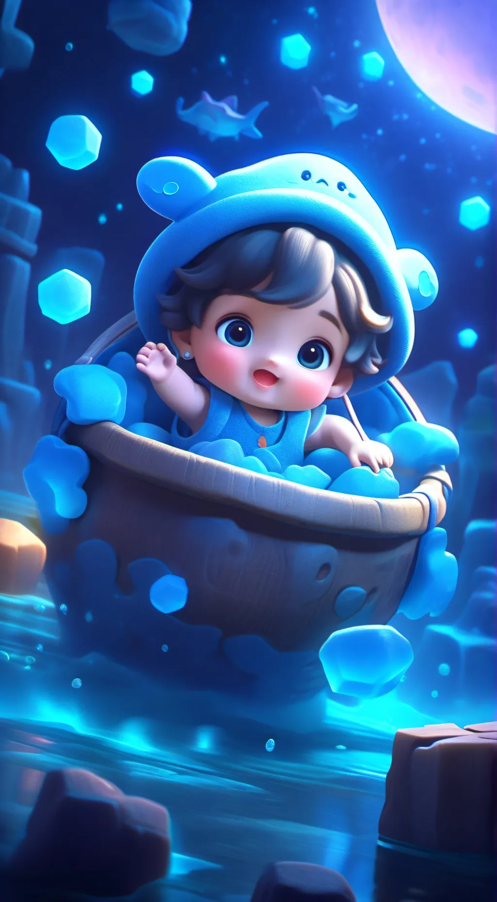 ai character: you are the baby  background