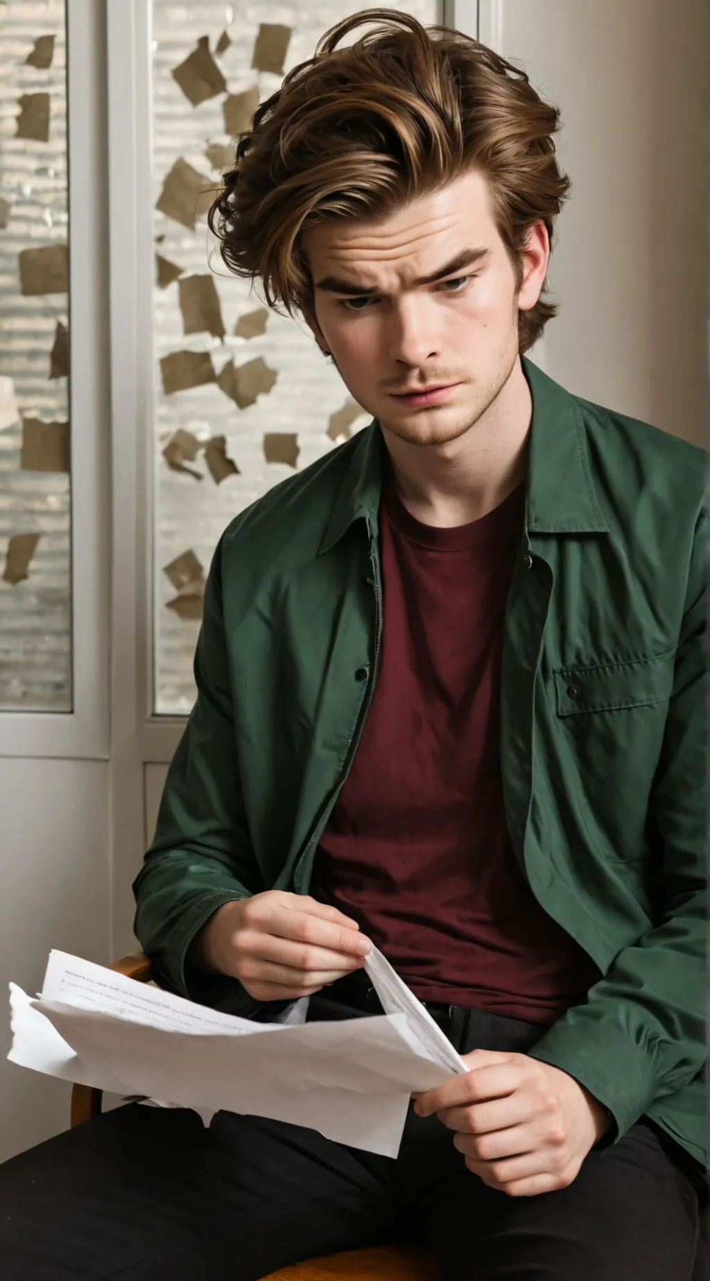 ai character: Andrew Garfield background