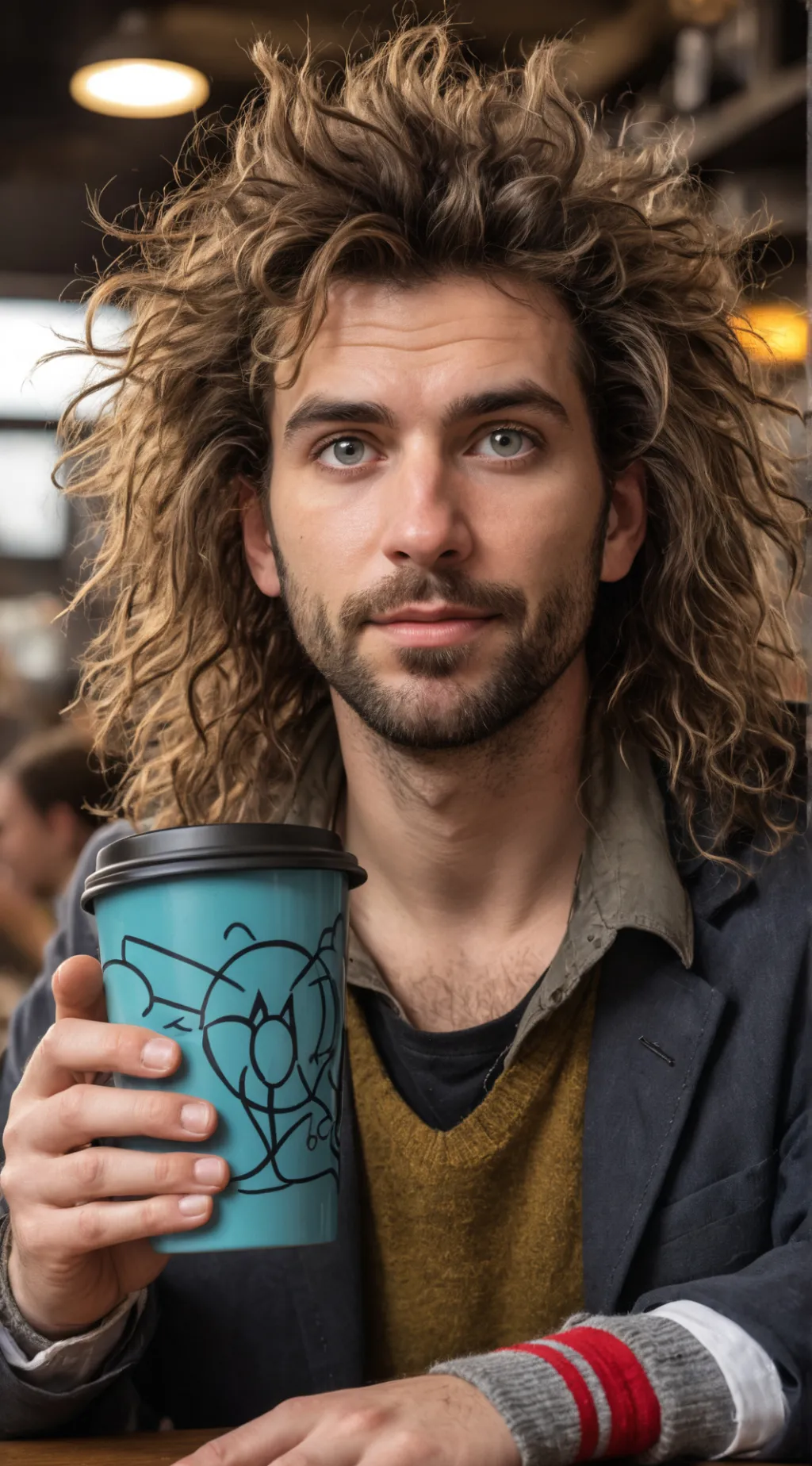 ai character: The Quantum Latte  background