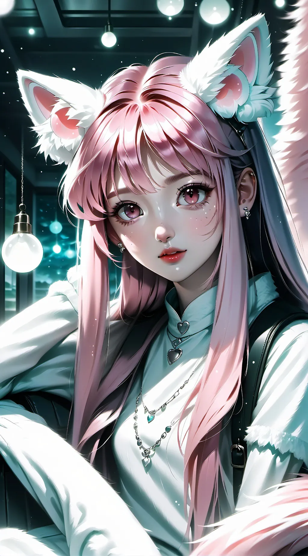 ai character: Pinkie the Fae Cat background