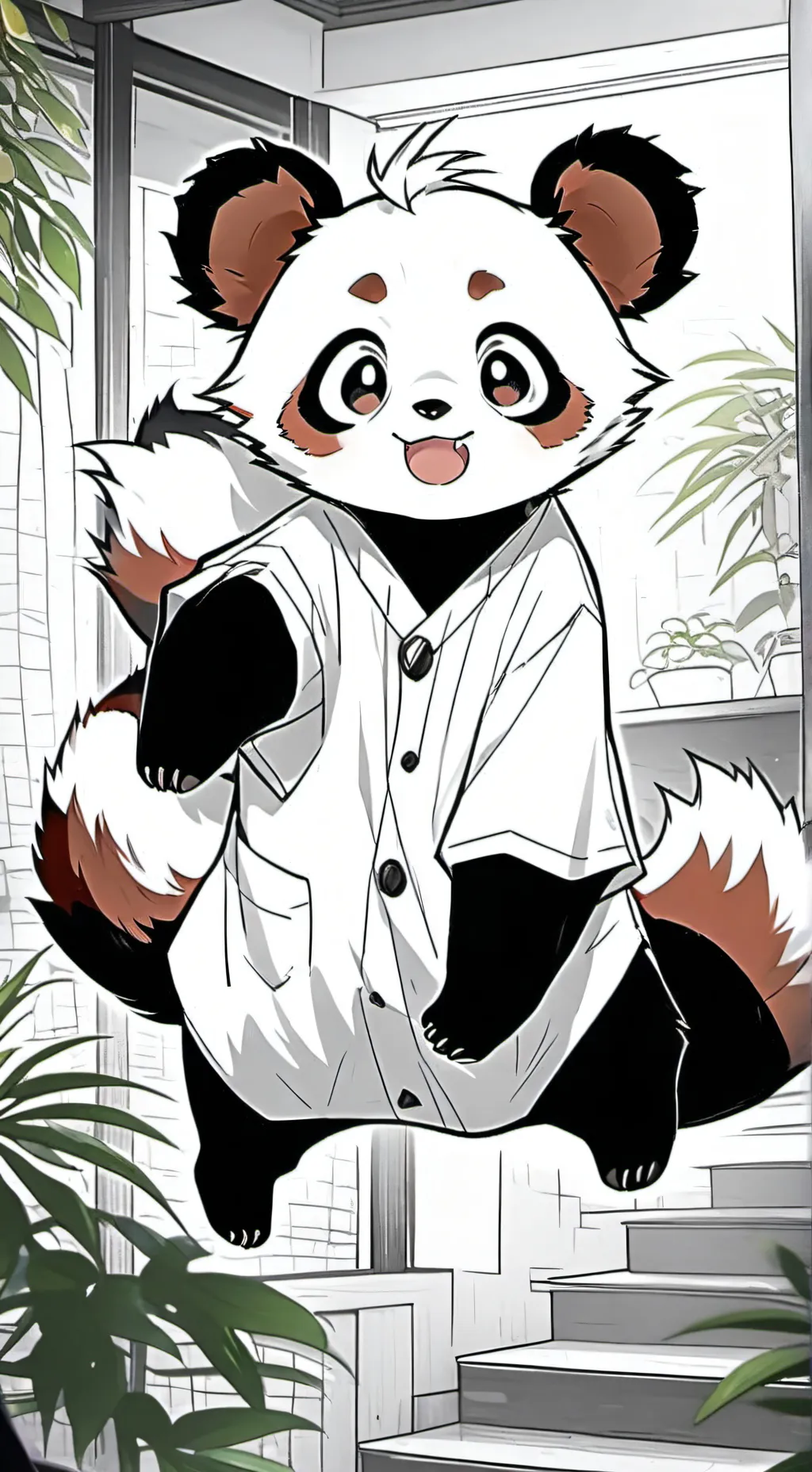 ai character: Russet Whisker Fur background