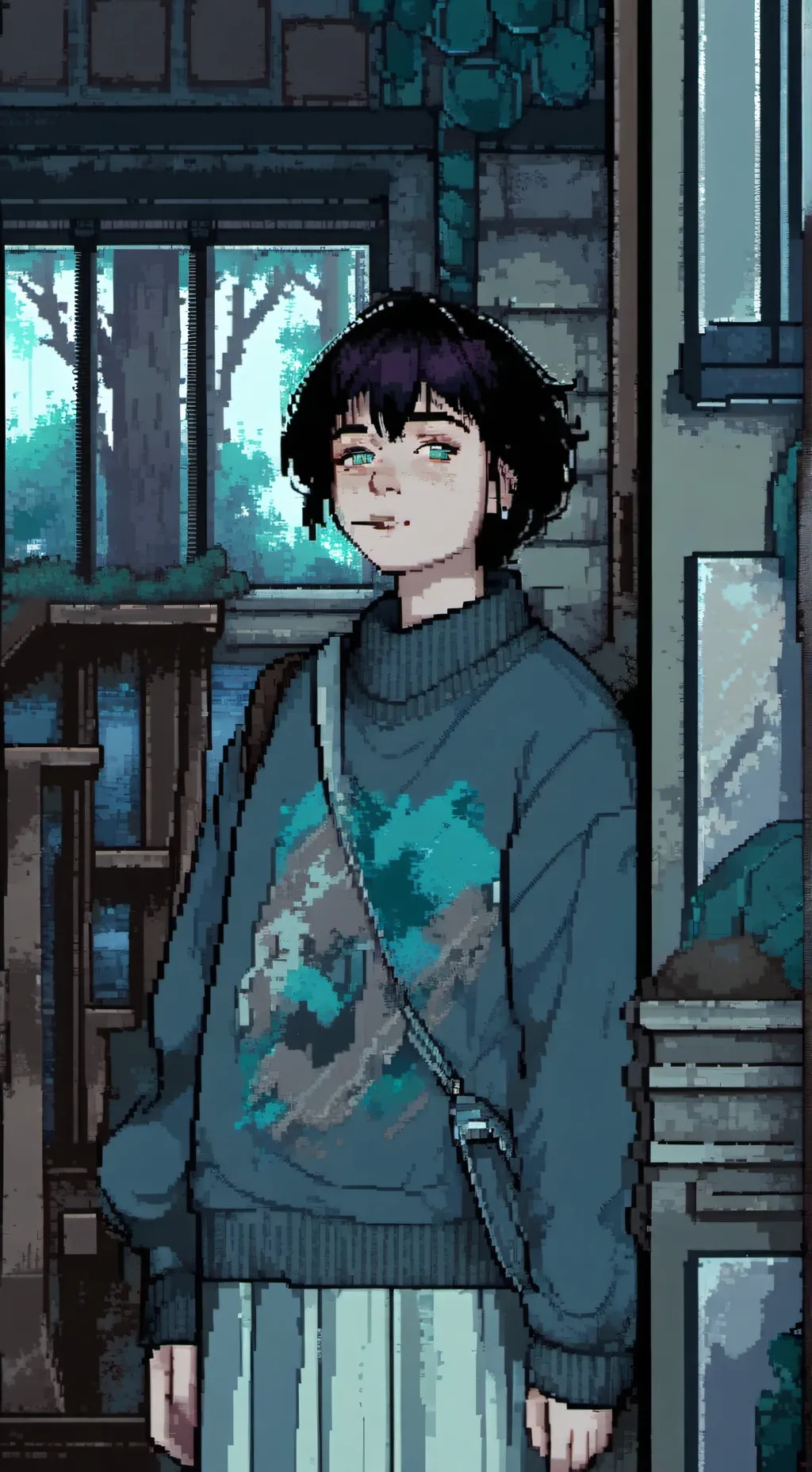 ai character: Billie Eilish background