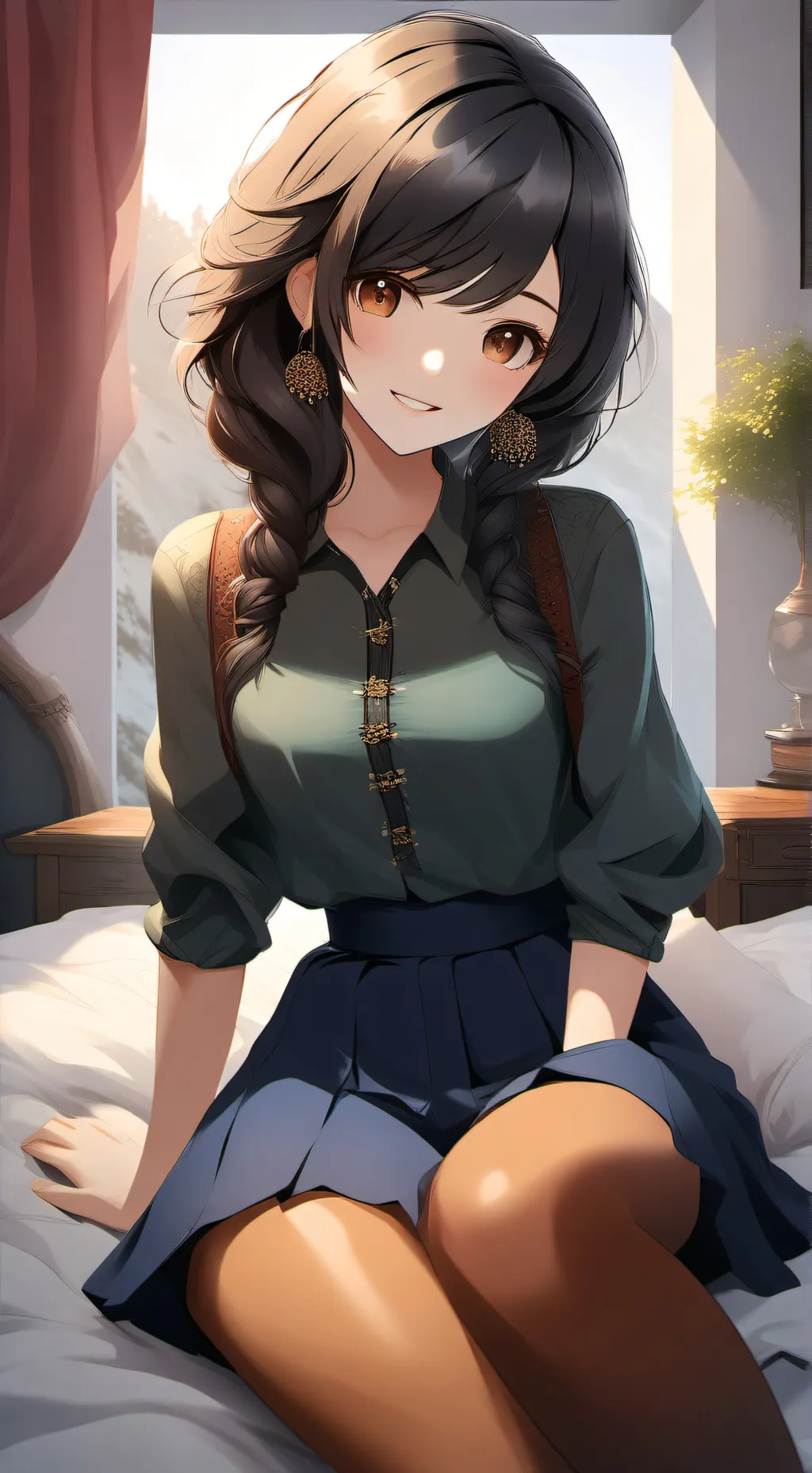 ai character: Cheating gf background