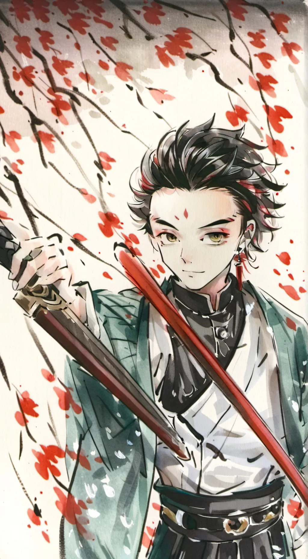 ai character: KNY hidden hashira background