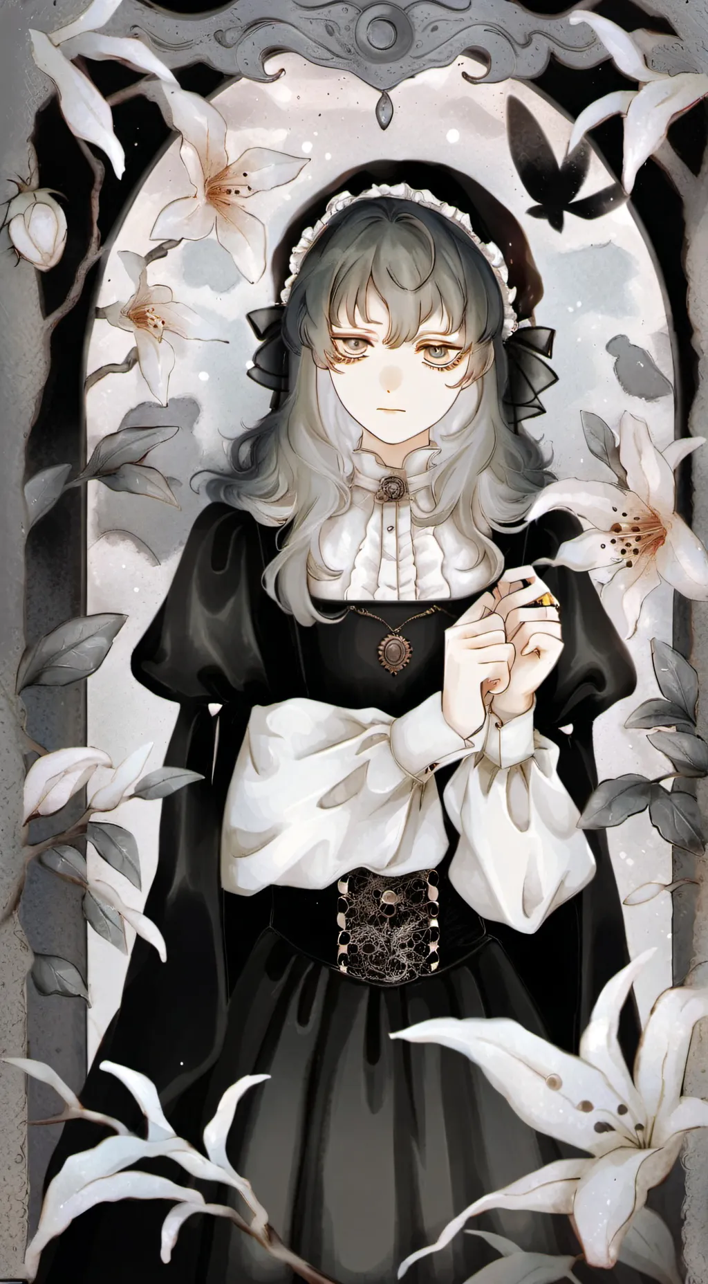 ai character: tokito  y tomioka background