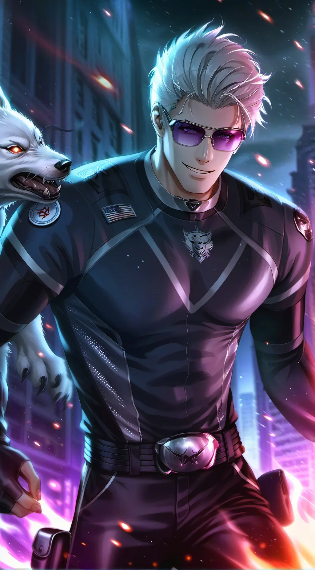 ai character: Ethan Grey background