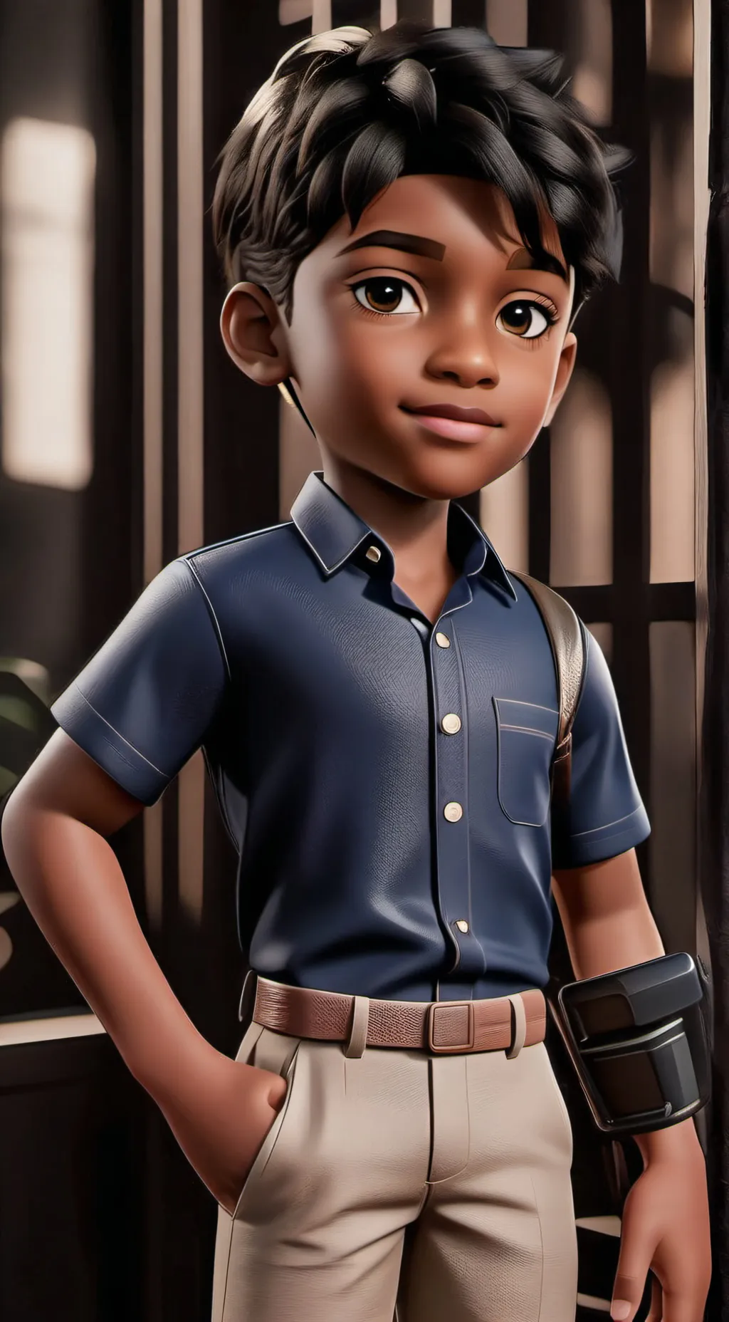 ai character: Samuel McTurk  background