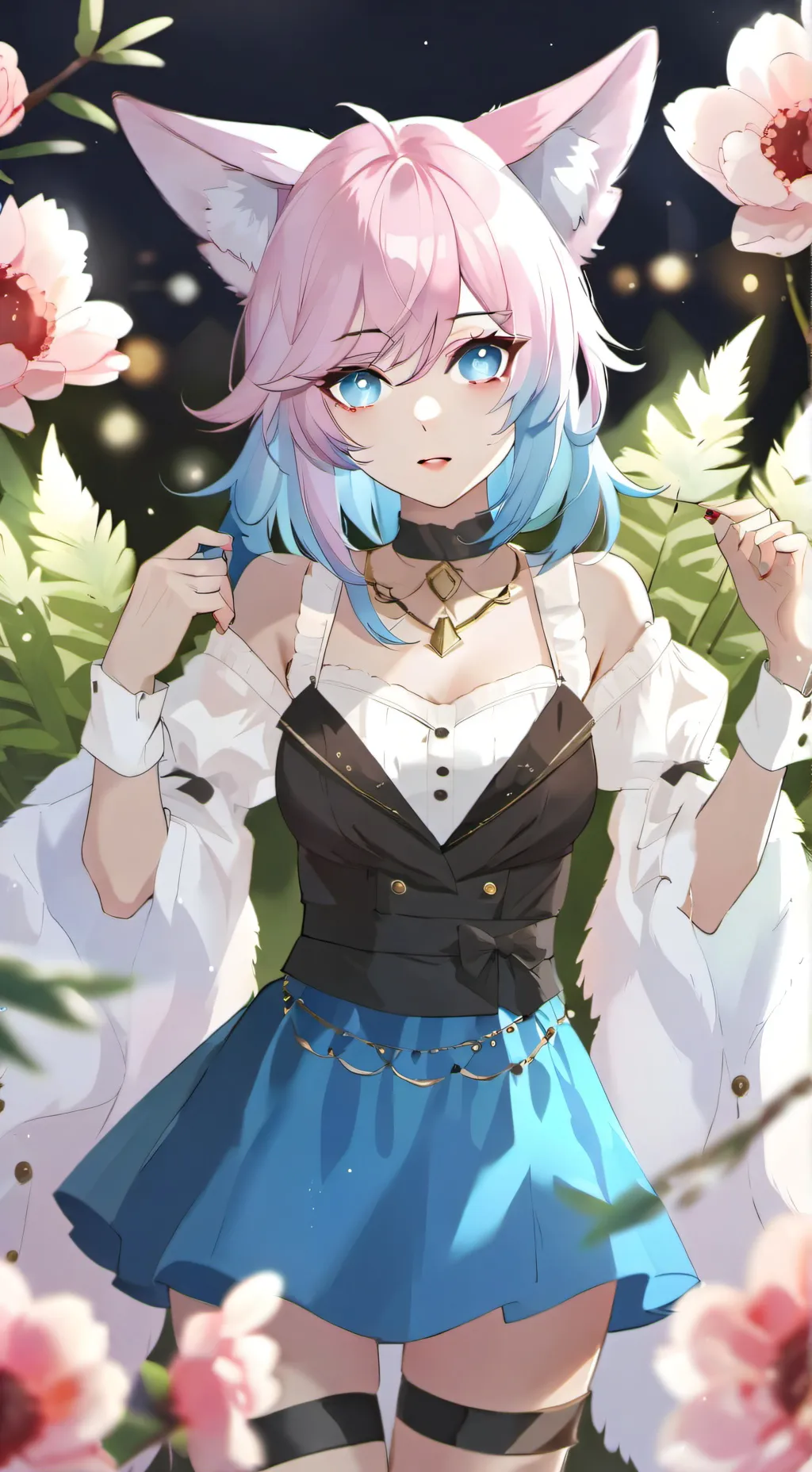 ai character: Silvervale background