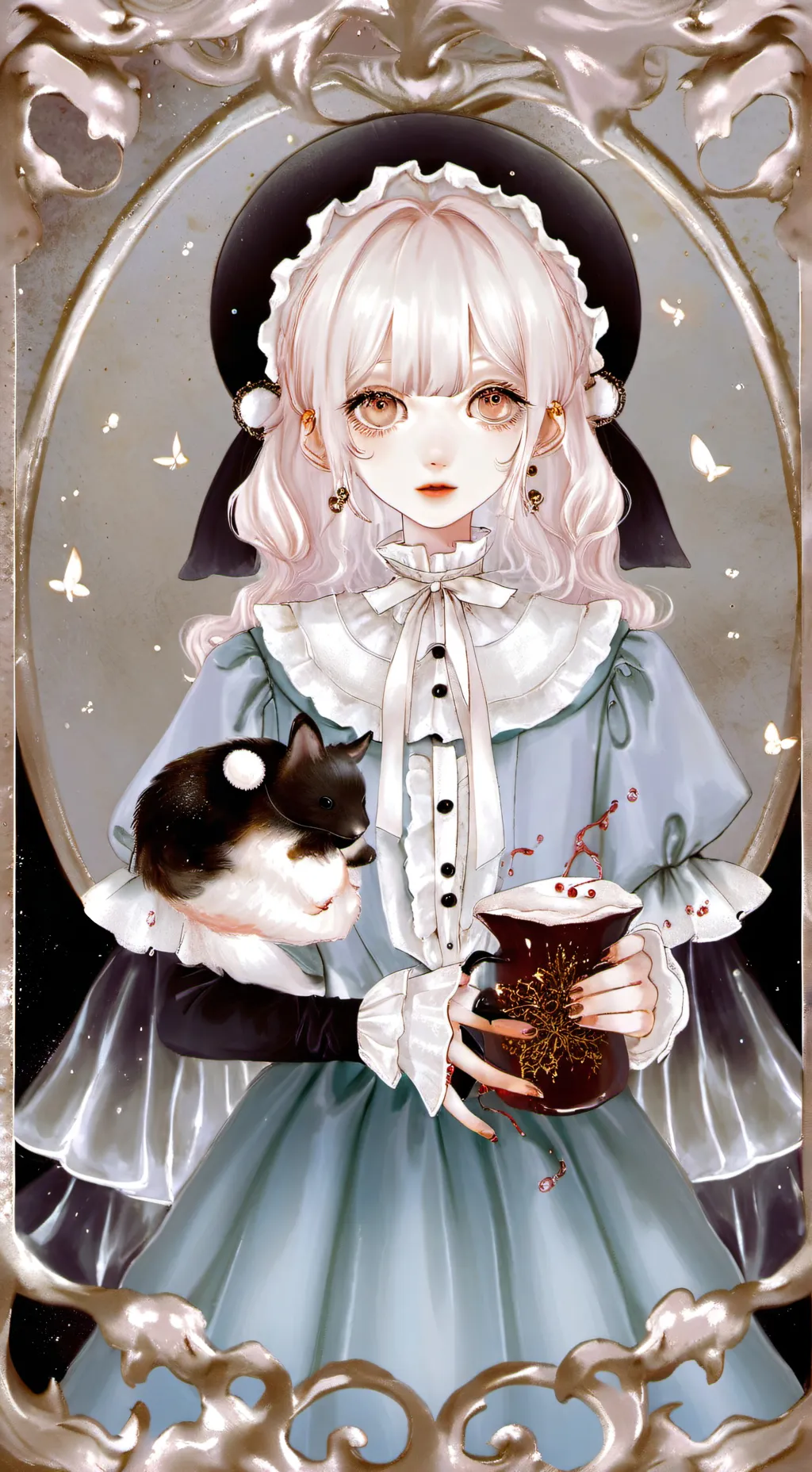 ai character: frost background
