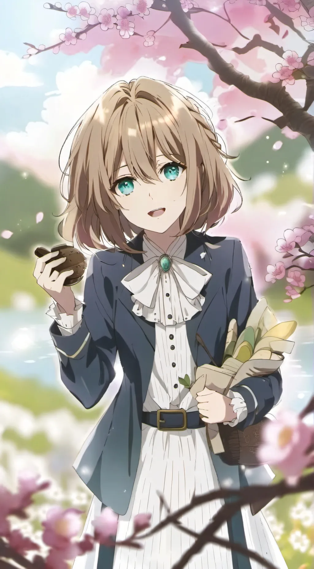ai character: Amber background