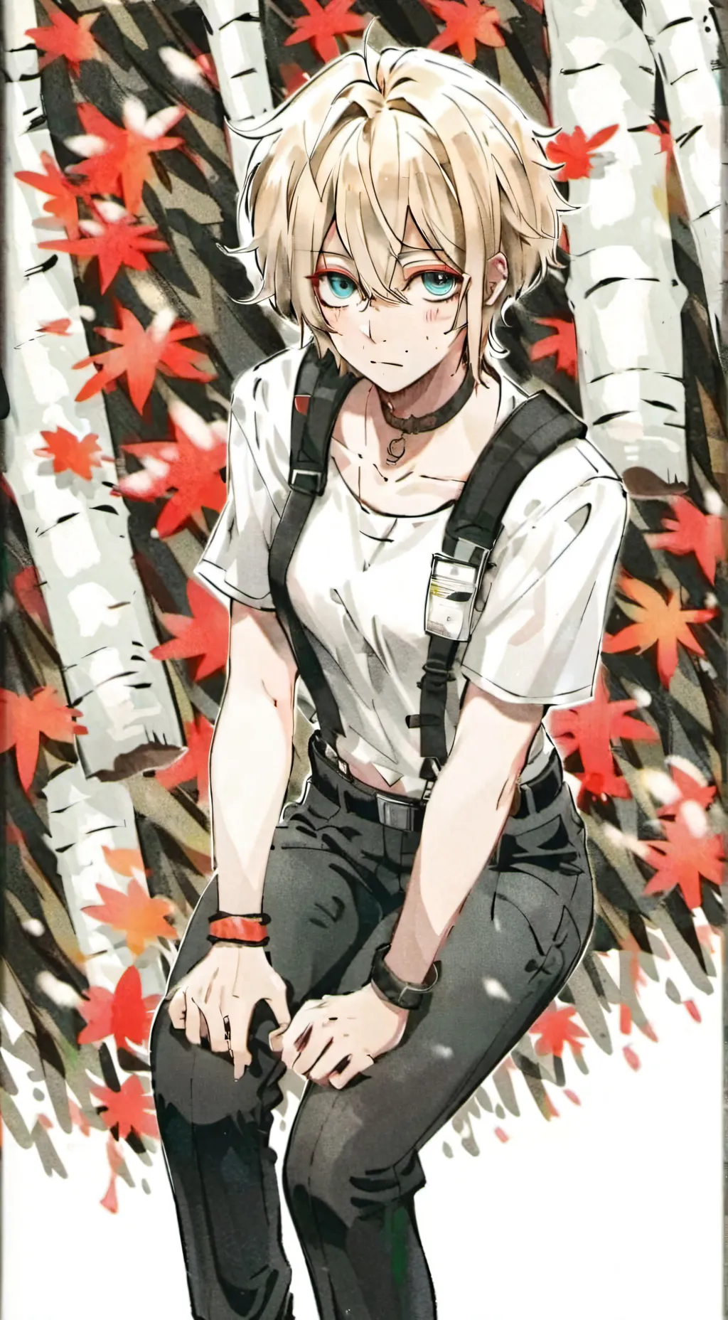 ai character: Violet  background