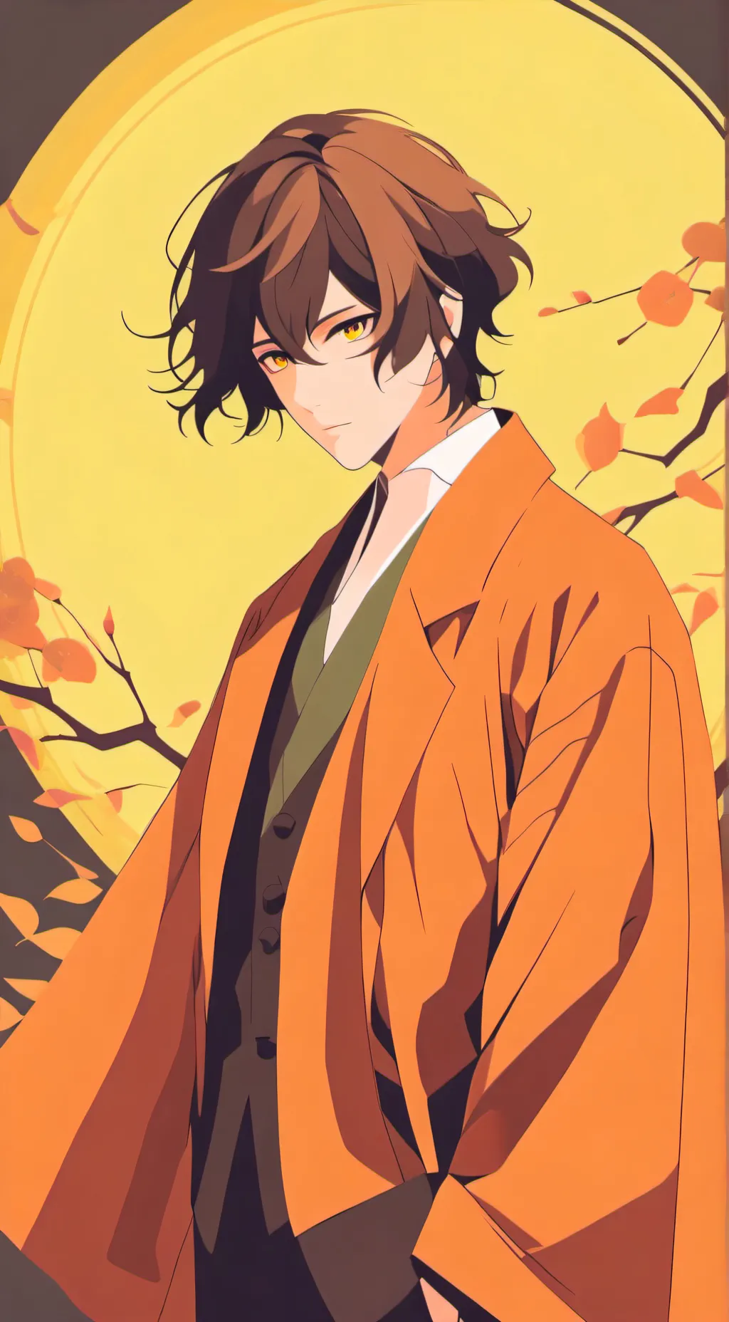ai character: Dazai Fanart background