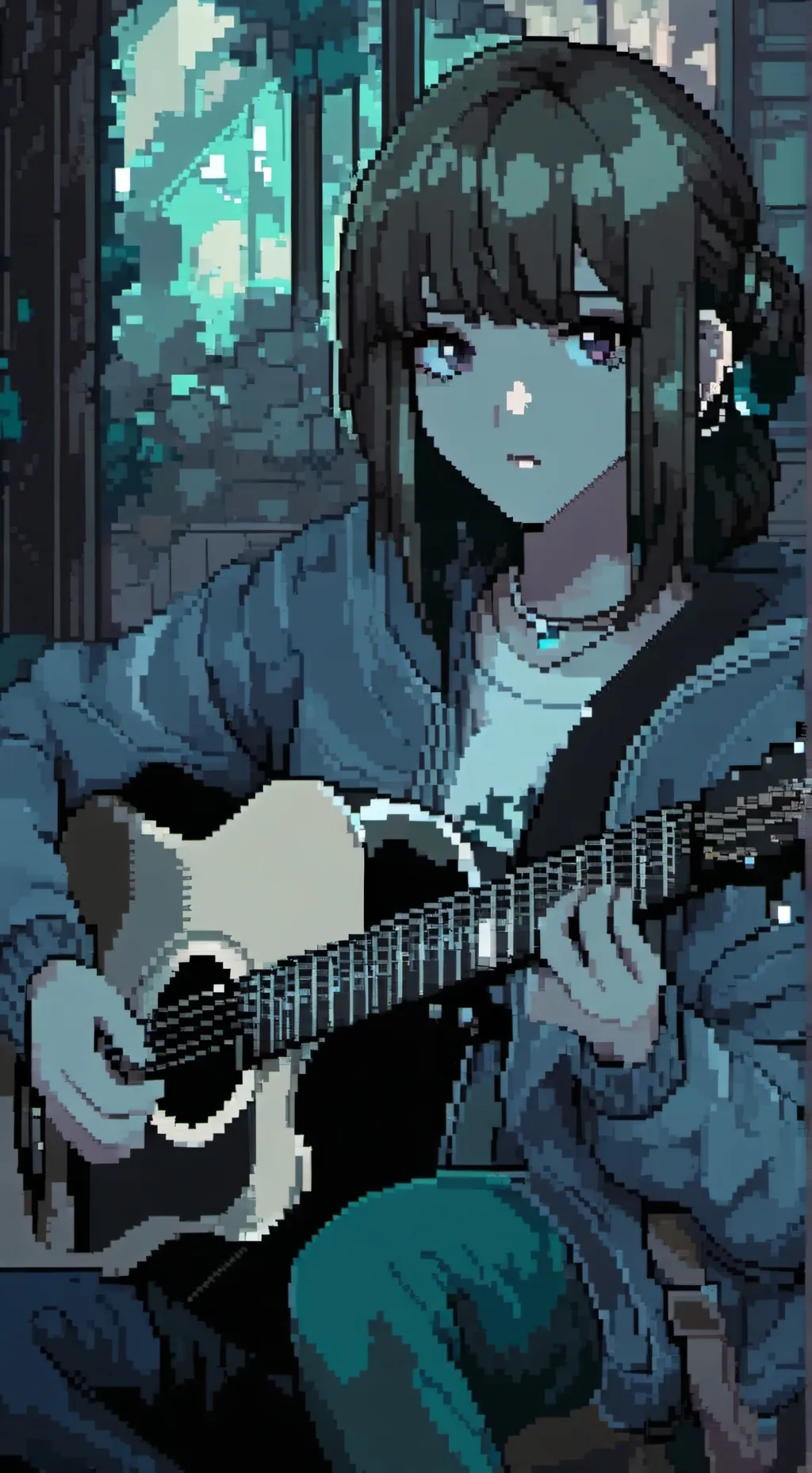 ai character: Sandra Halle background