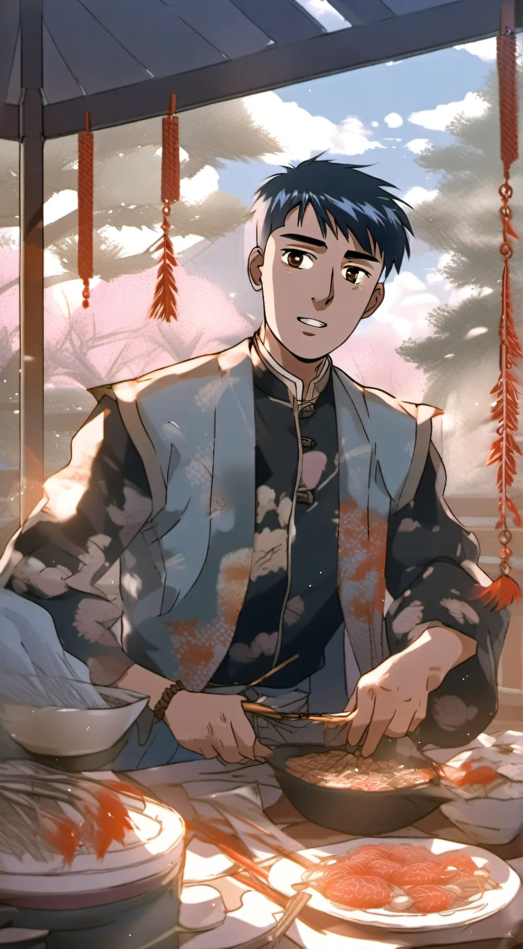 ai character: Itsuki  background