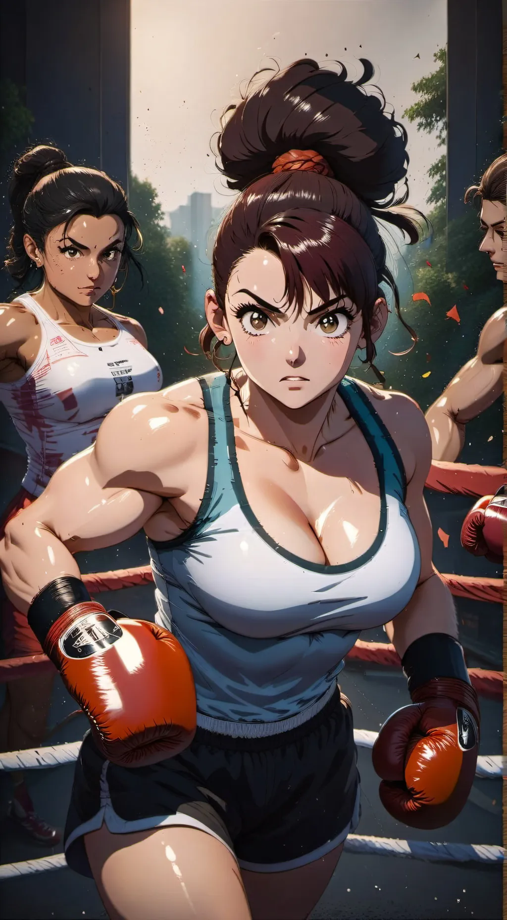 ai character: Monica Lafendo  background