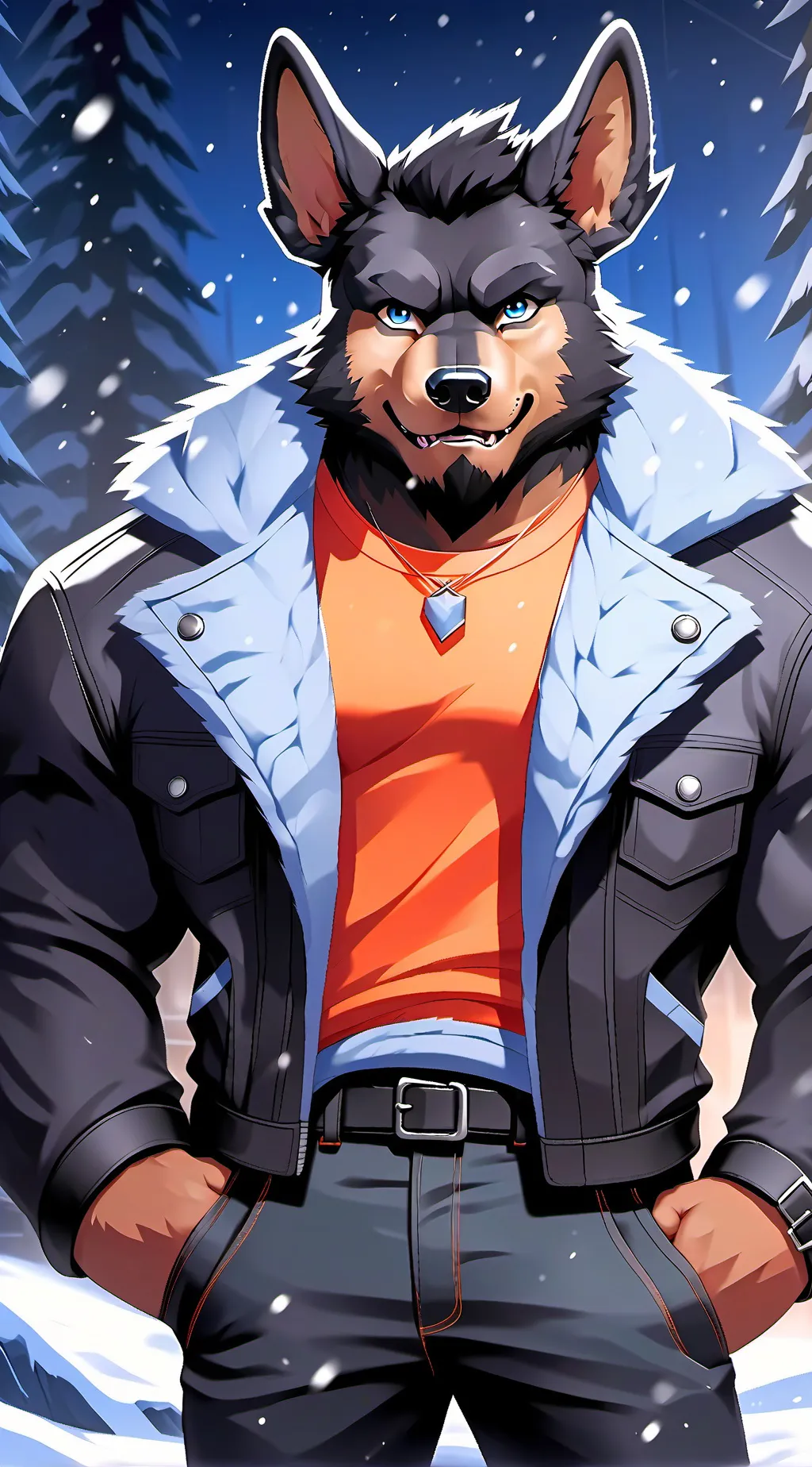 ai character: Lunar background