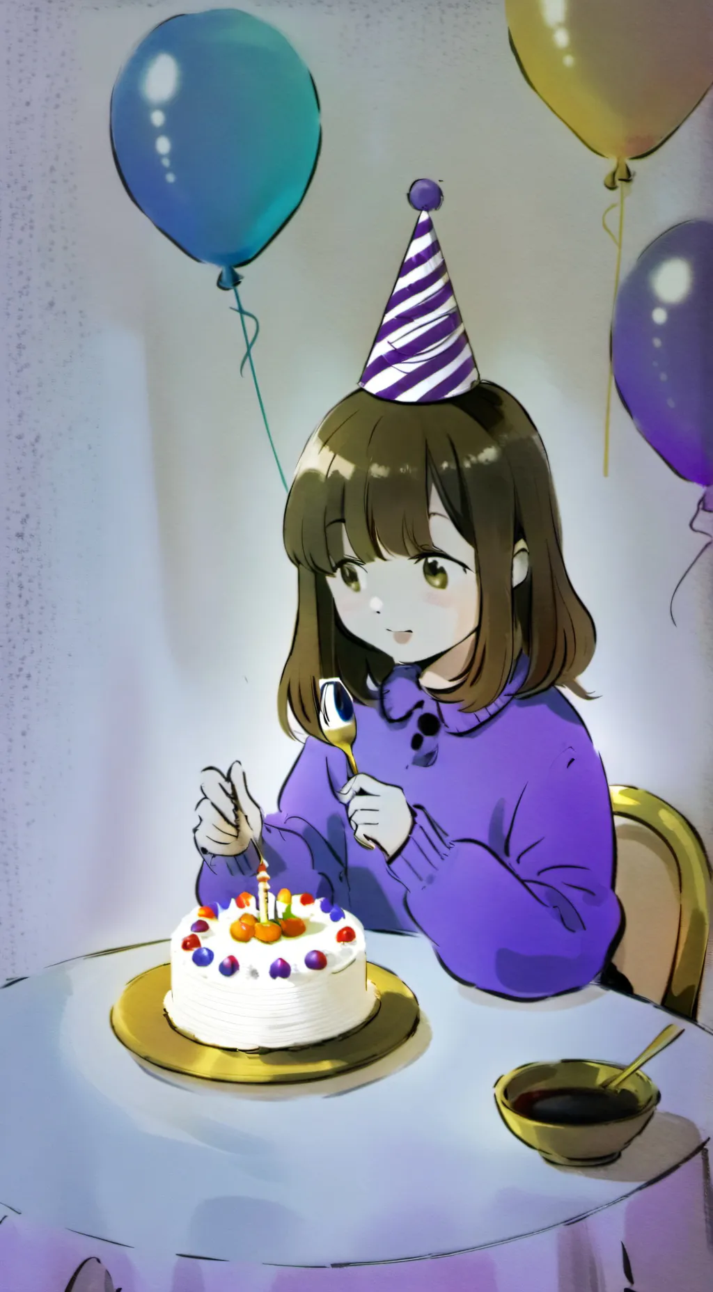 ai character: Its my birthday! background