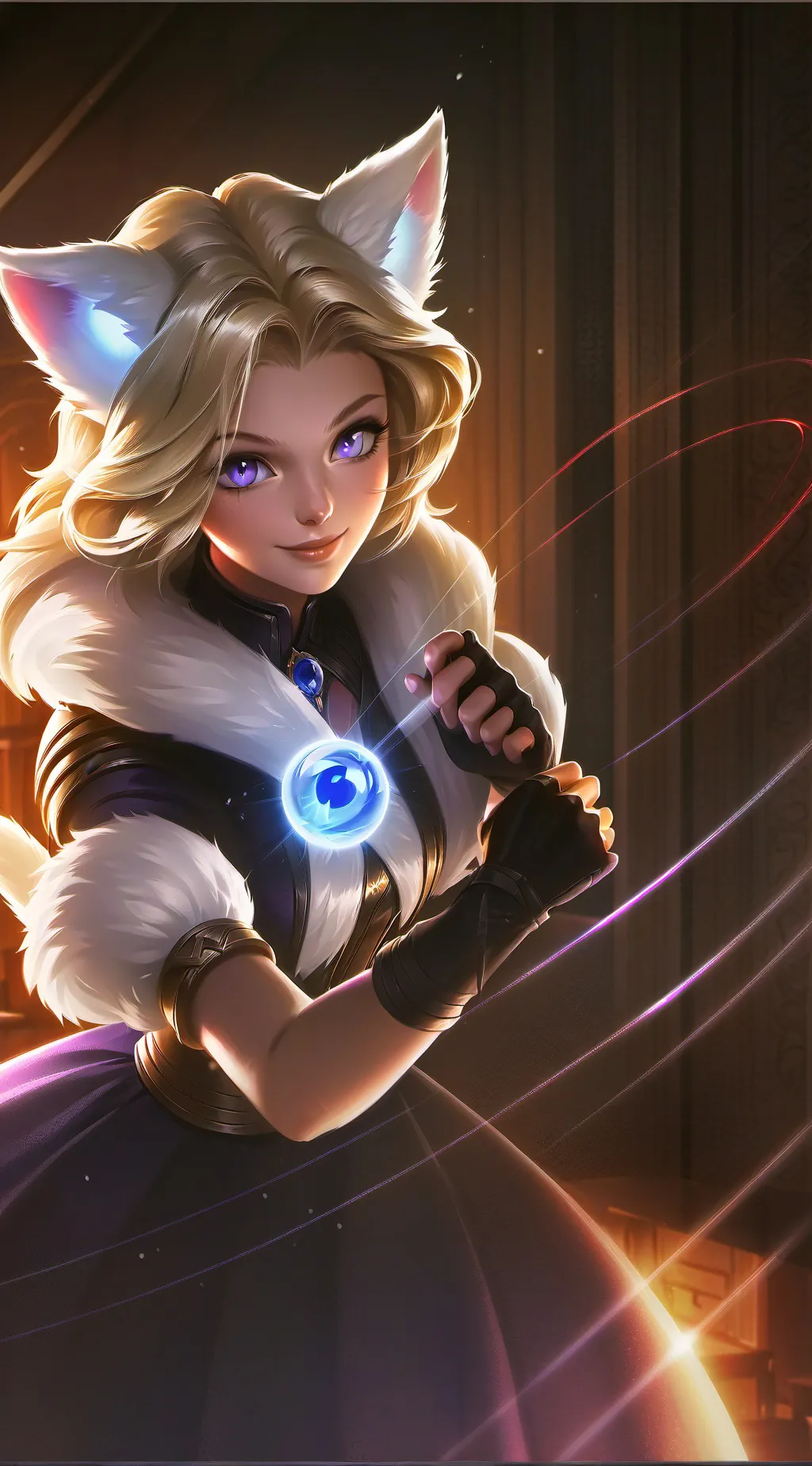 ai character: Luna background